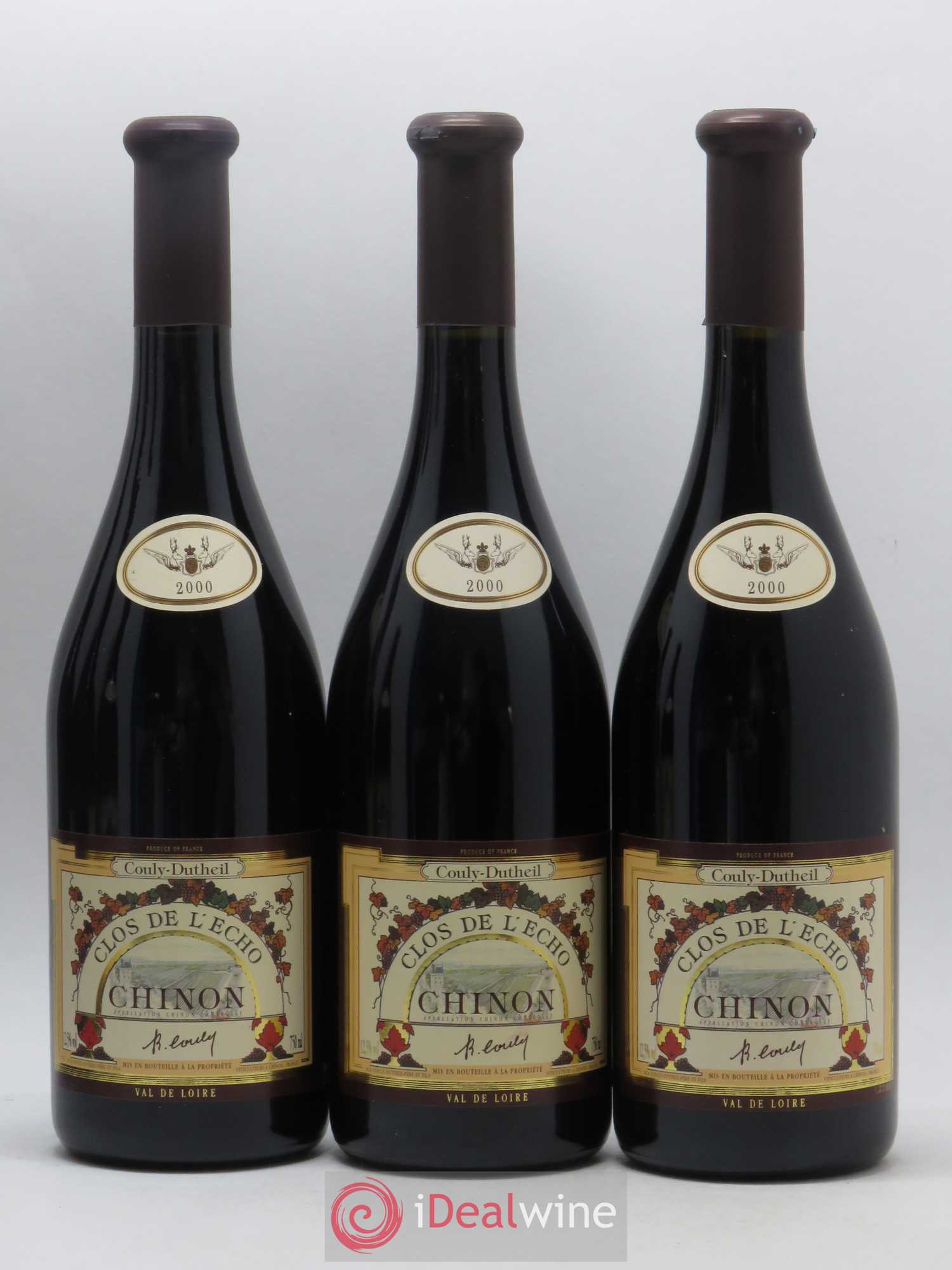 Chinon Clos de l'Echo Couly-Dutheil 2000 - Lot de 6 bouteilles - 1
