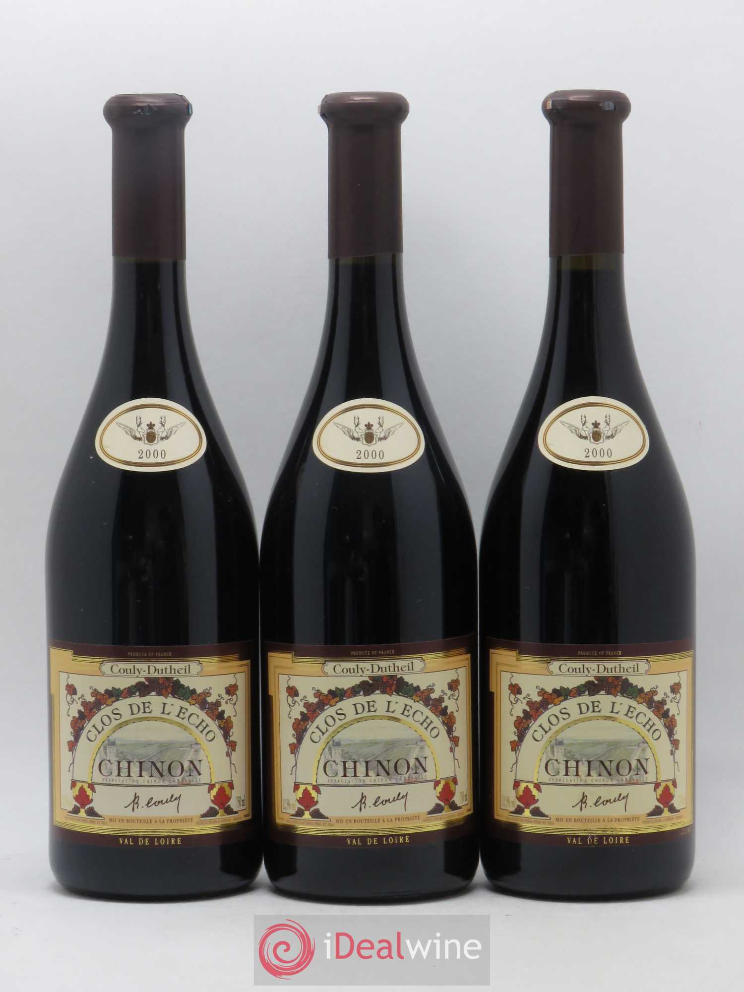 Chinon Clos de l'Echo Couly-Dutheil 2000 - Lot de 6 bouteilles - 2