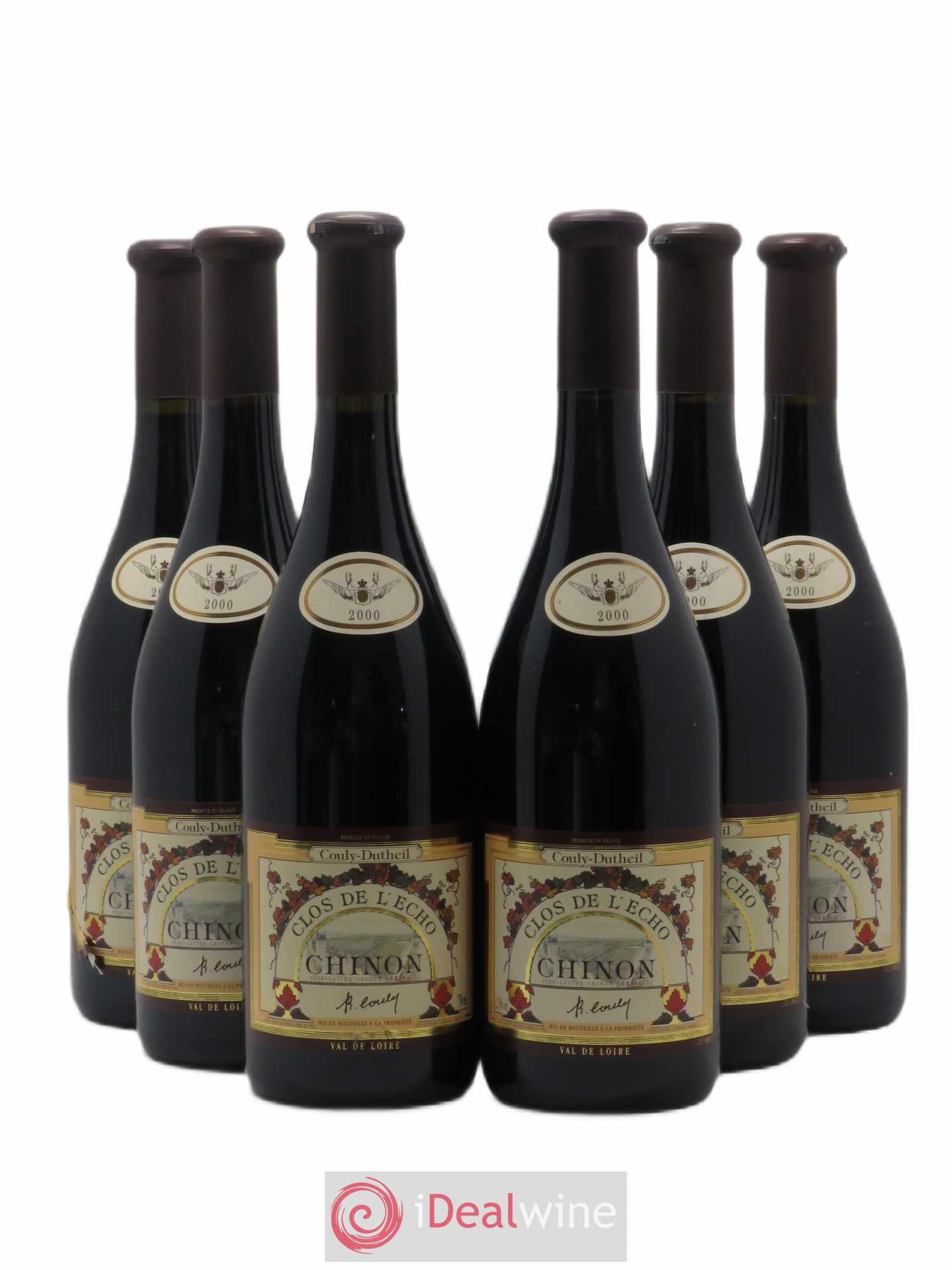 Chinon Clos de l'Echo Couly-Dutheil 2000 - Lot de 6 bouteilles - 0