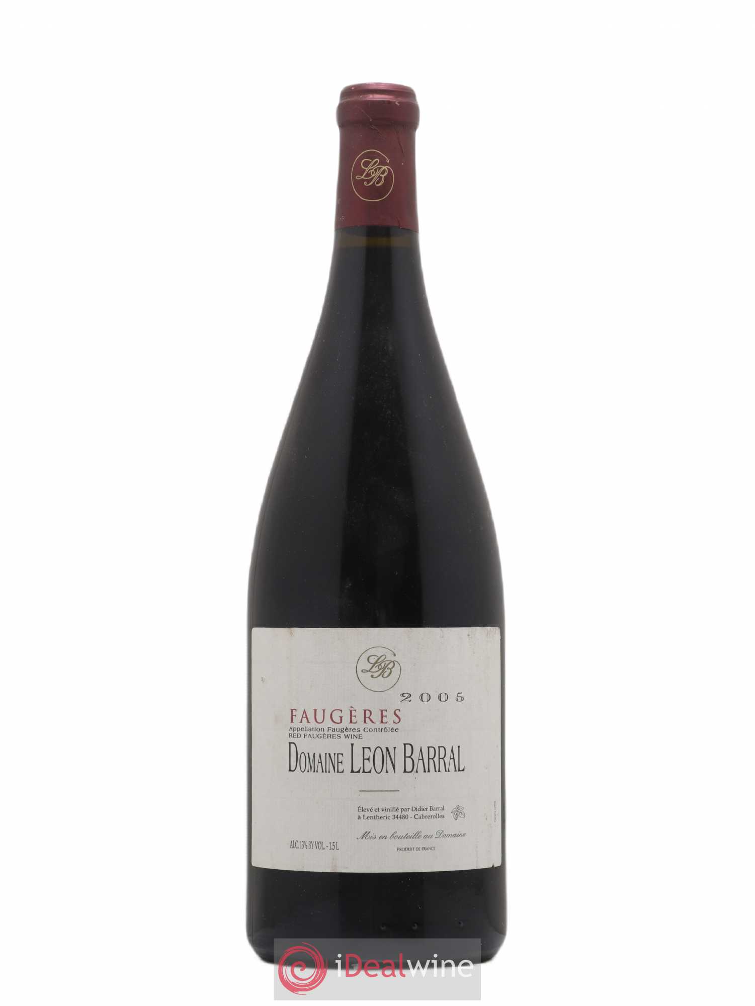 Faugères Domaine Léon Barral 2005 - Lot de 1 magnum - 0