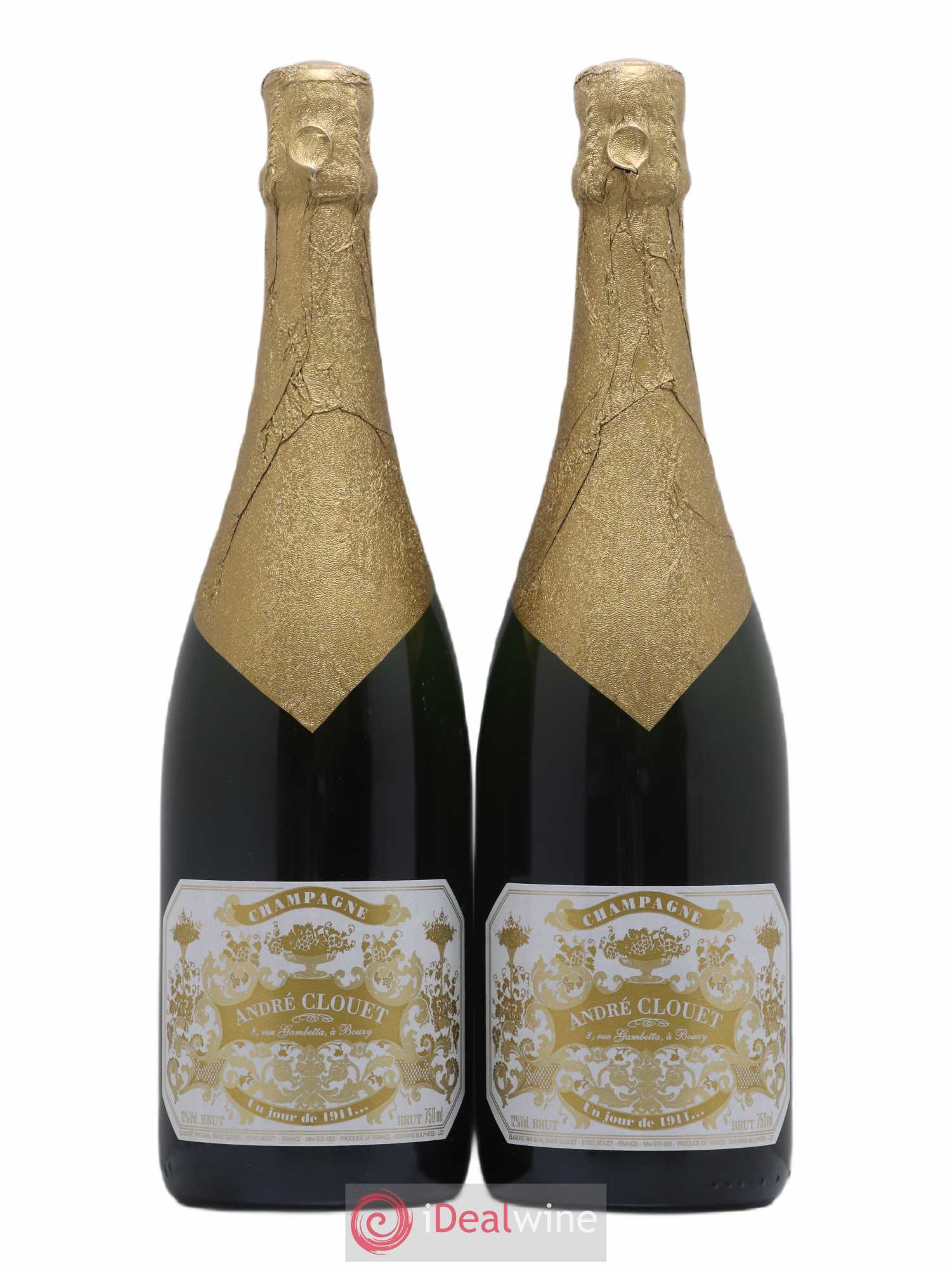 Champagne Un Jour de 1911 Brut André Clouet - Posten von 2 Flaschen - 0