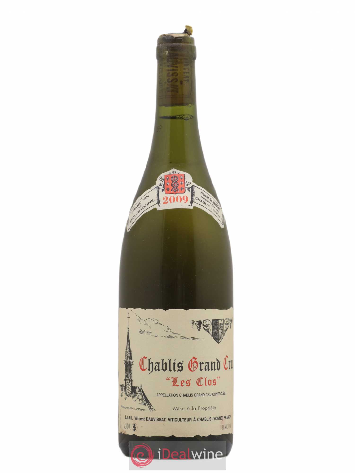 Chablis Grand Cru Les Clos Vincent Dauvissat (Domaine) 2009 - Lot de 1 bouteille - 0