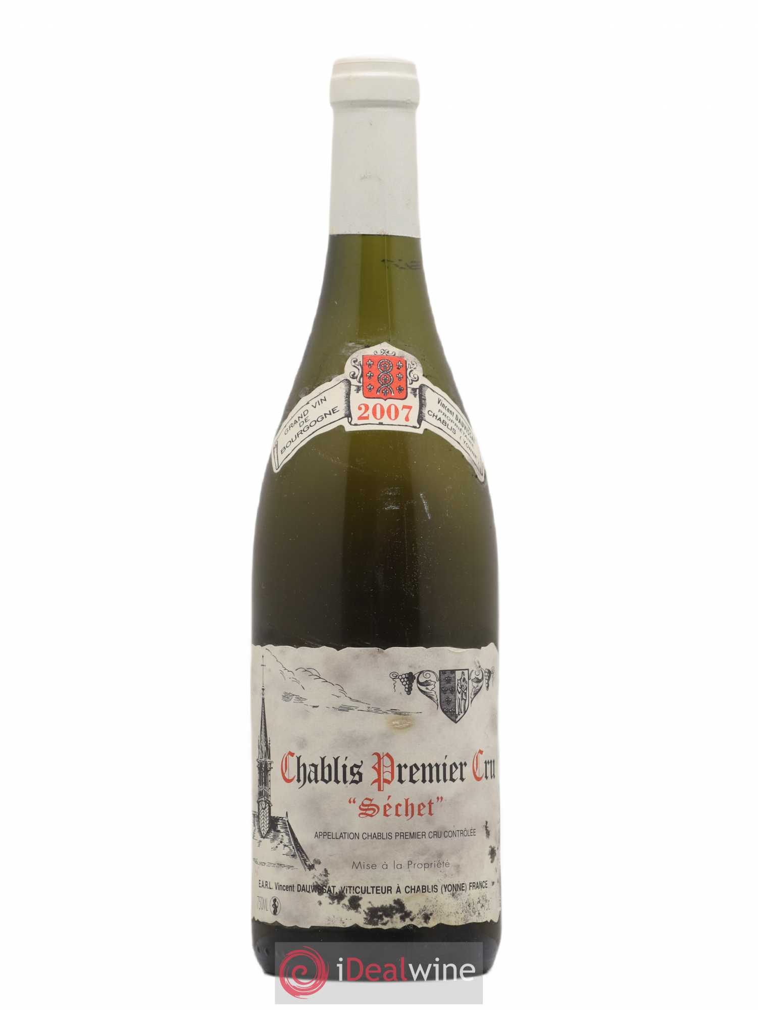 Chablis 1er Cru Séchet Vincent Dauvissat (Domaine) 2007 - Lot de 1 bouteille - 0