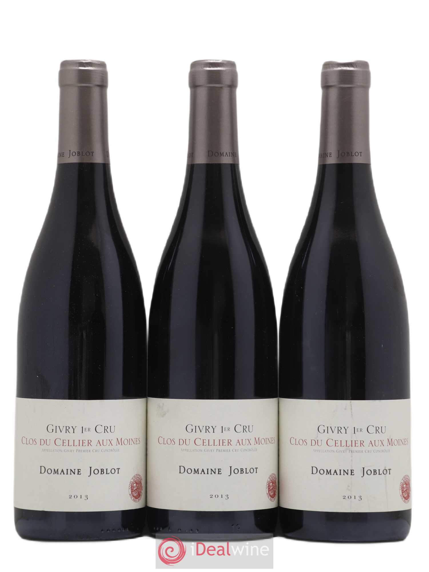Givry 1er Cru Clos du Cellier aux Moines Joblot (Domaine) 2013 - Lot de 3 bouteilles - 0