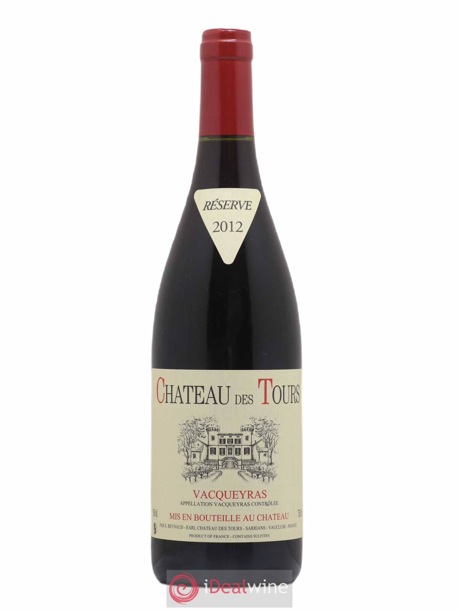 Vacqueyras Château des Tours Emmanuel Reynaud 2012 - Lot de 1 bouteille - 0