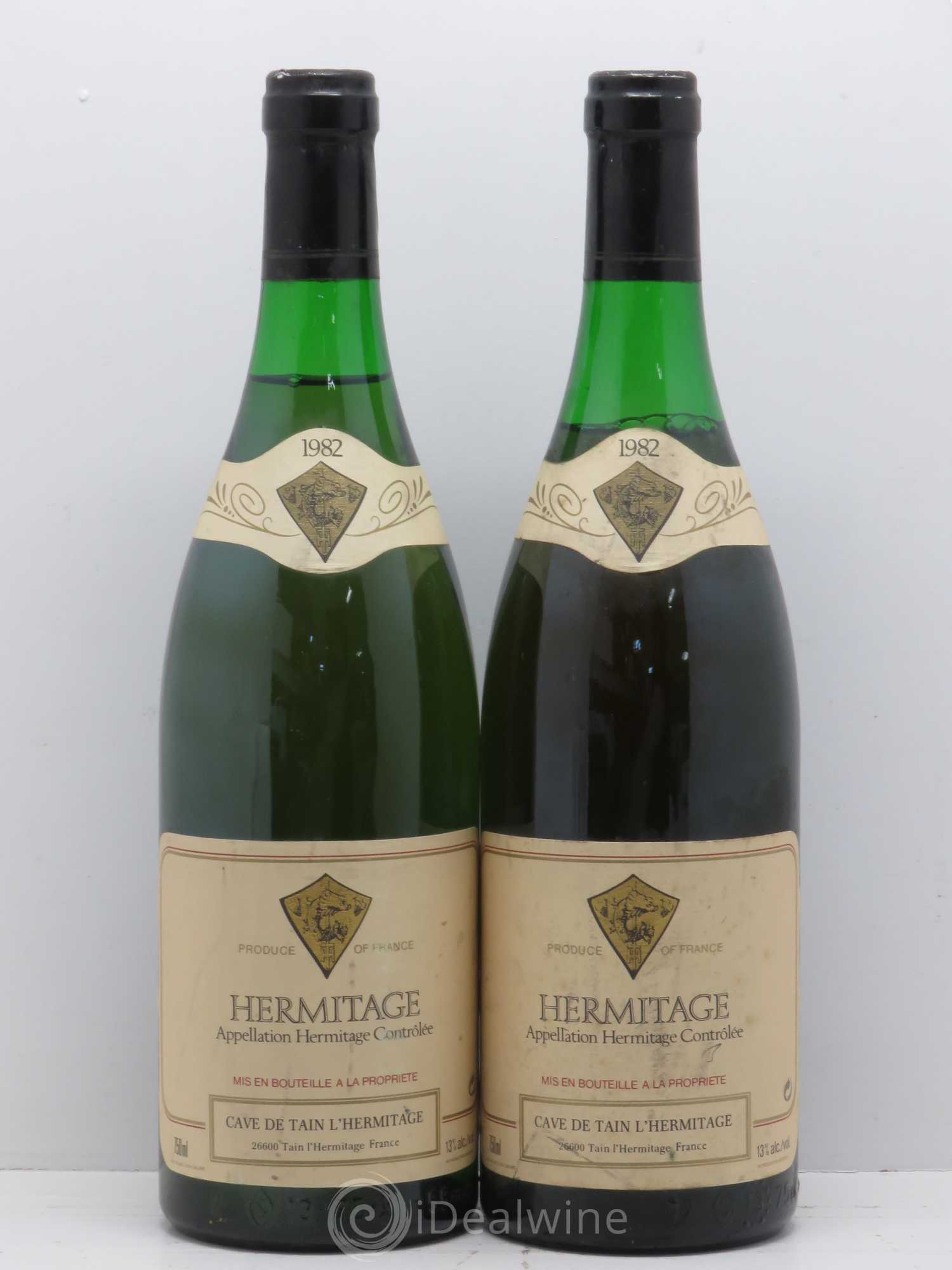 Hermitage Caves De Tain 1982 - Posten von 2 Flaschen - 0