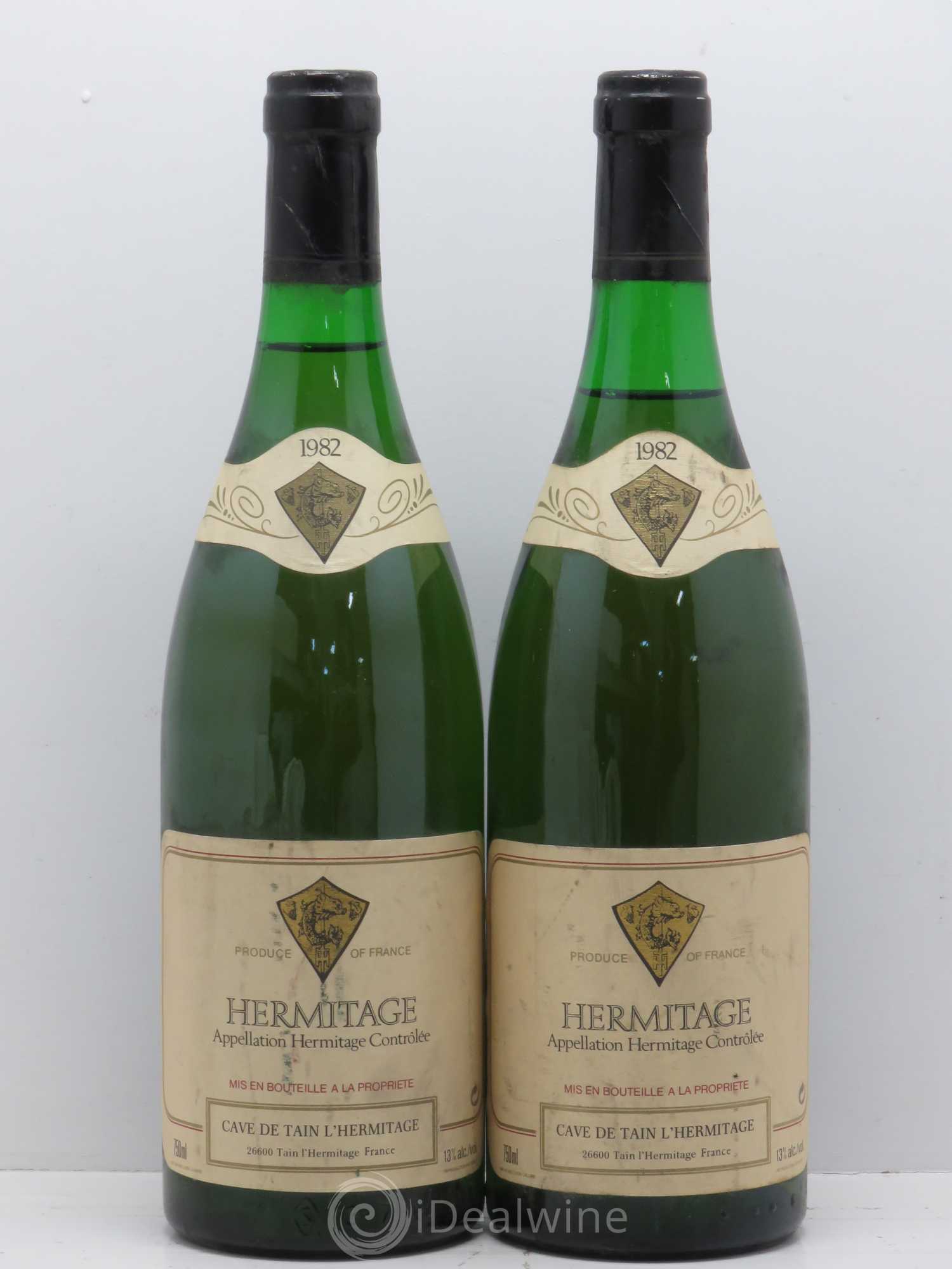 Hermitage Caves De Tain 1982 - Posten von 2 Flaschen - 0