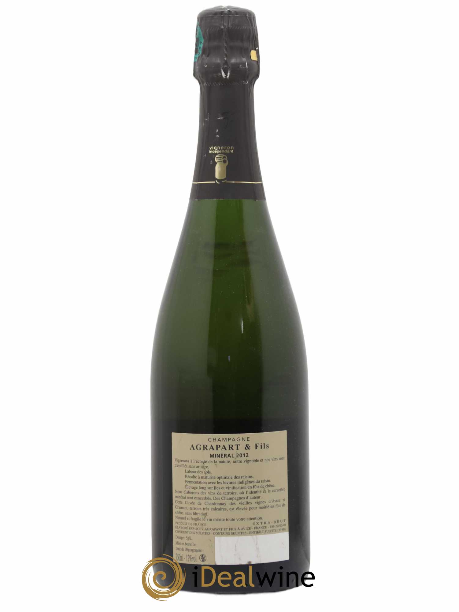Minéral Blanc de Blancs Extra-Brut Agrapart & Fils 2012 - Lot de 1 bouteille - 1