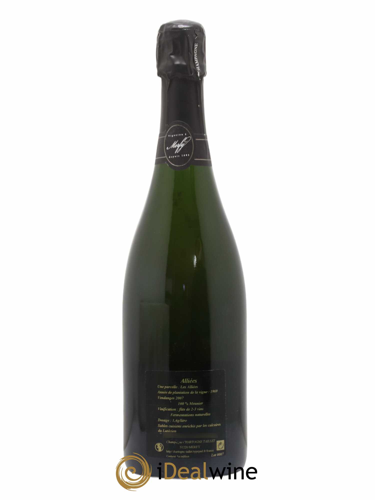 Les Alliés Chartogne-Taillet 2007 - Lot de 1 bouteille - 1