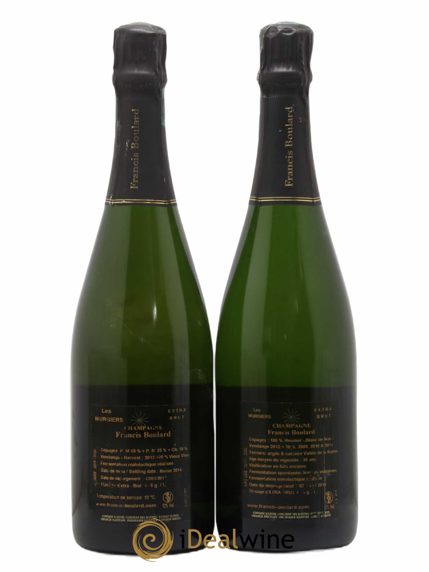 Champagne cuvée Les Murgiers Francis Boulard - Posten von 2 Flaschen - 1