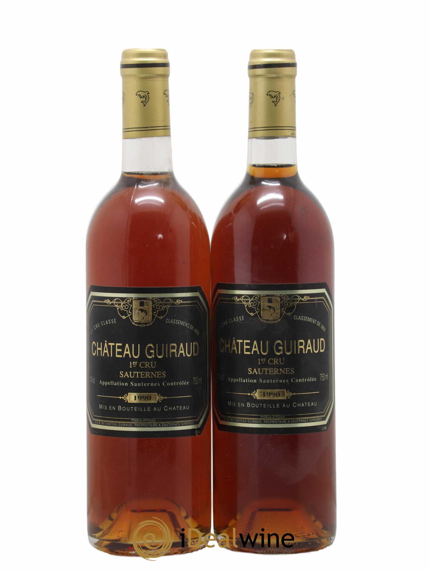 Château Guiraud 1er Grand Cru Classé 1990 - Lotto di 2 bottiglie - 0