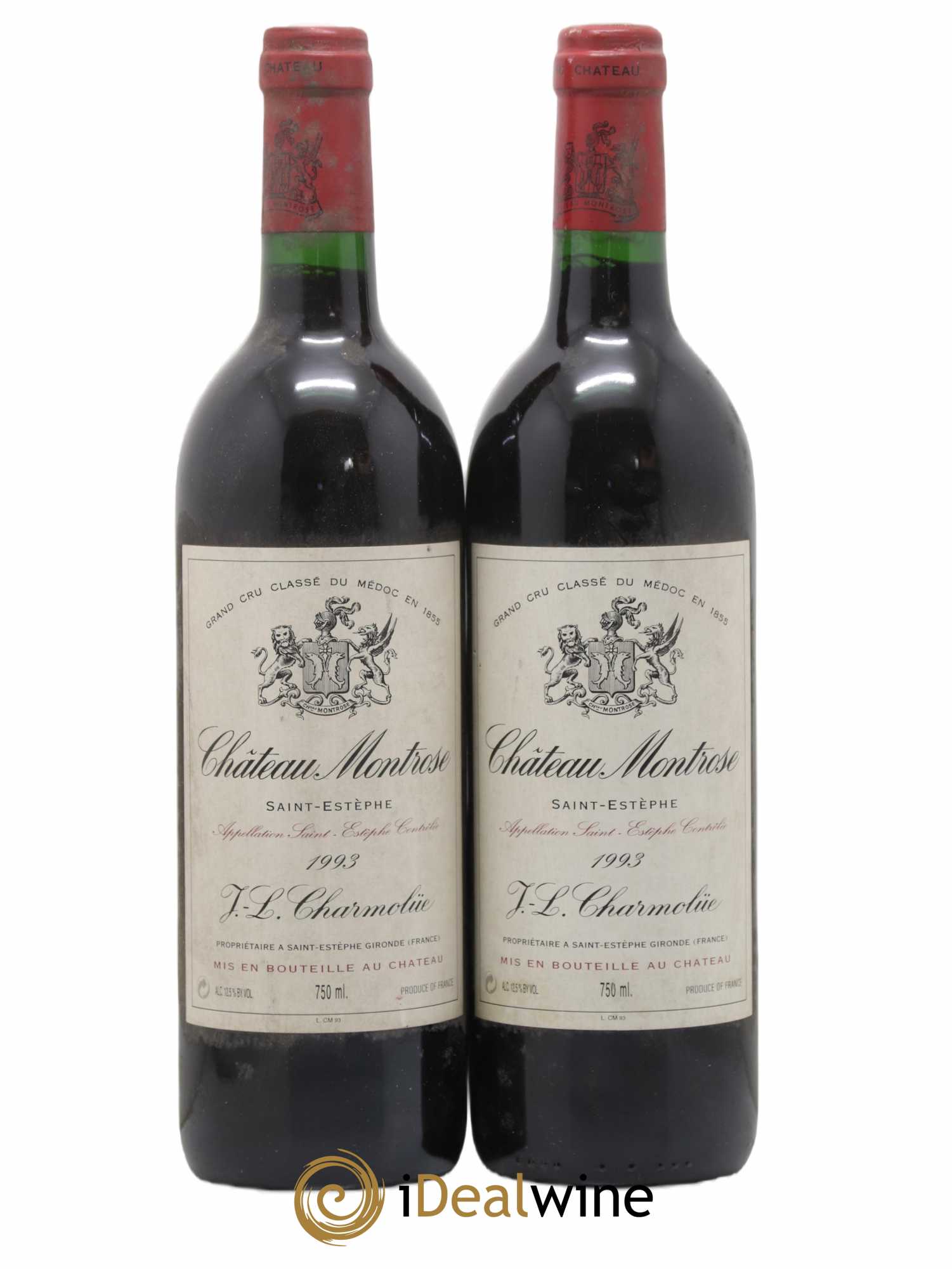 Château Montrose 2ème Grand Cru Classé 1993 - Lot de 2 bouteilles - 0