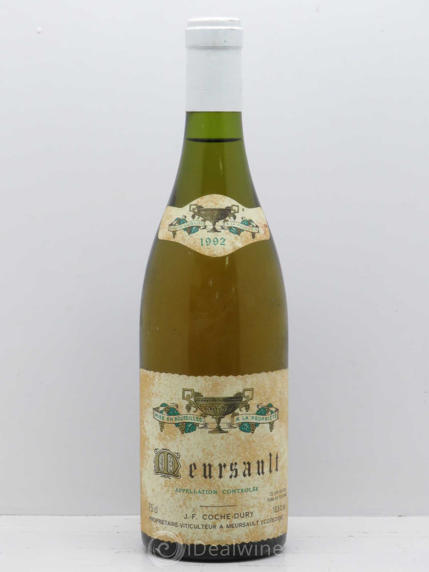 Meursault Coche Dury (Domaine) 1992 - Lot de 1 bouteille - 0