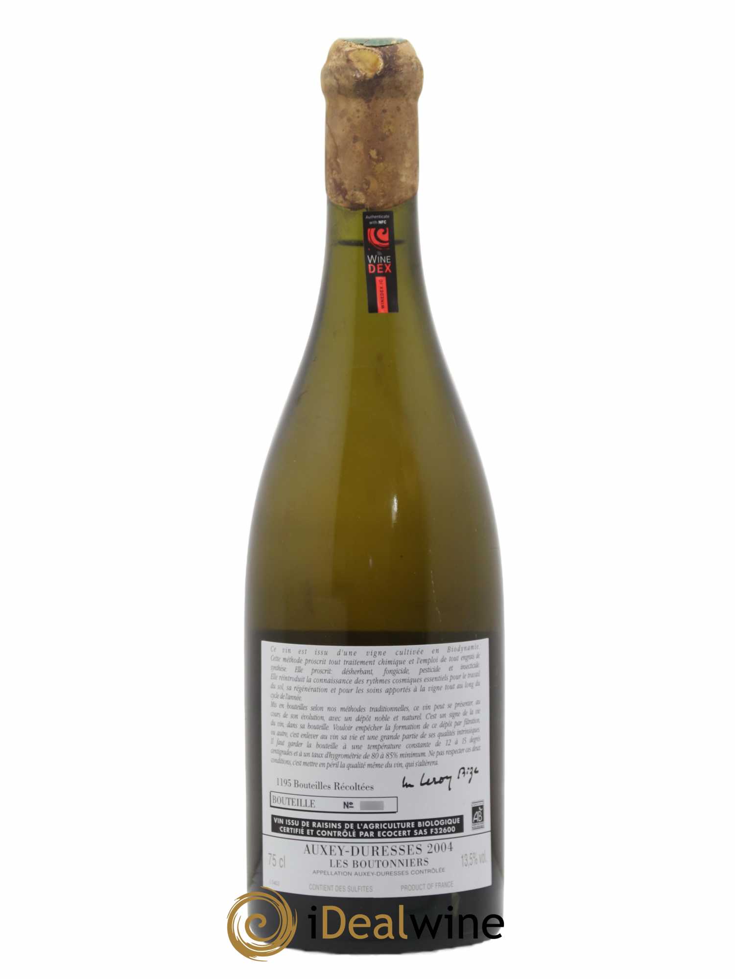 Auxey-Duresses Les Boutonniers d'Auvenay (Domaine) 2004 - Lot de 1 bouteille - 1