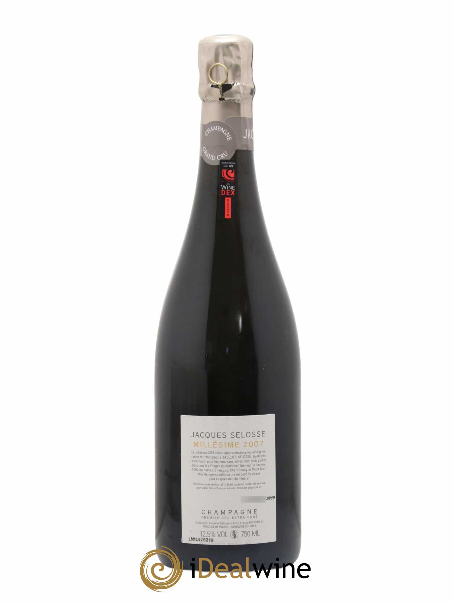 1er Cru Millésimé Extra-Brut Jacques Selosse 2007 - Lot de 1 bouteille - 1