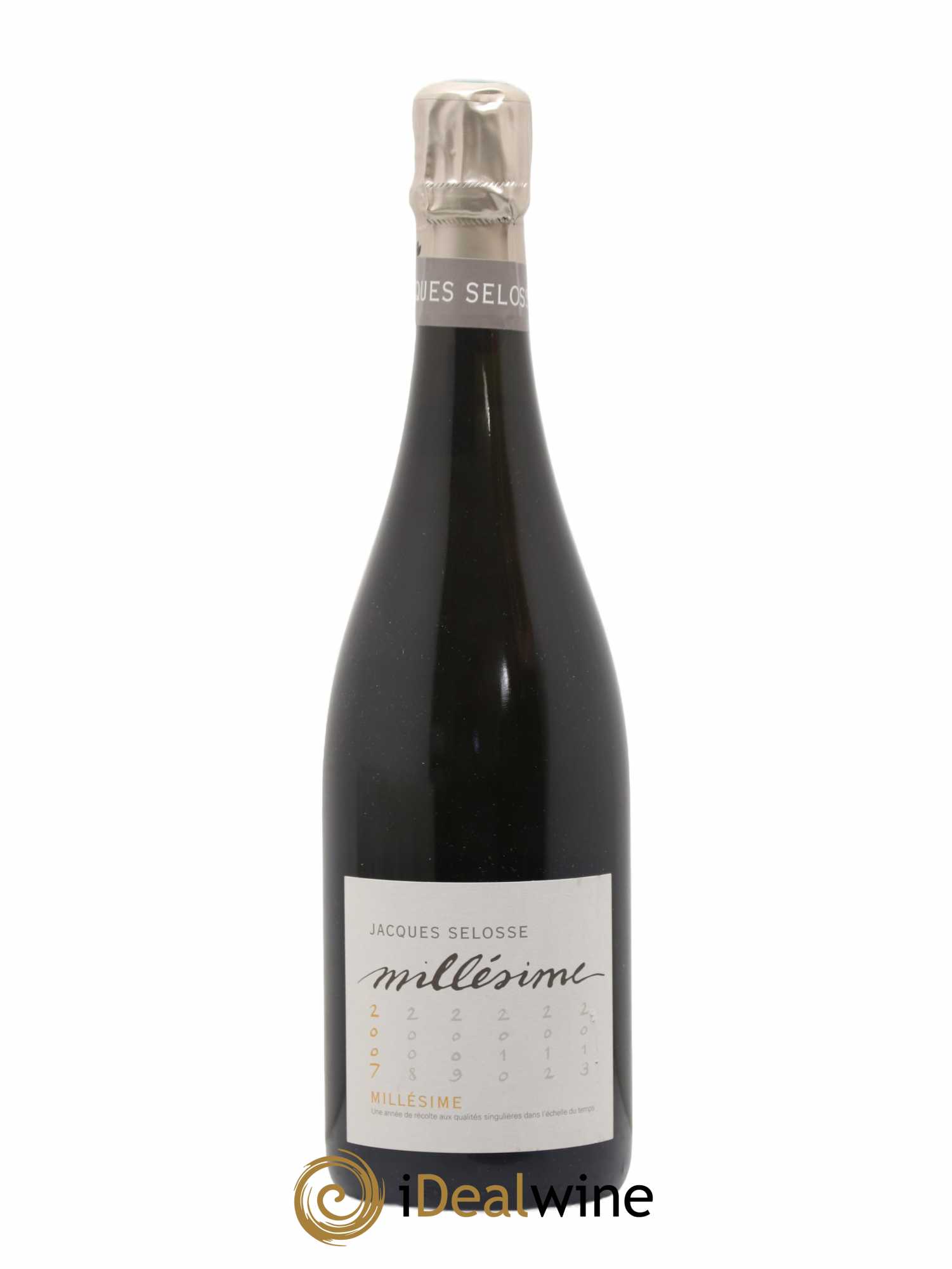 1er Cru Millésimé Extra-Brut Jacques Selosse 2007 - Lot de 1 bouteille - 0