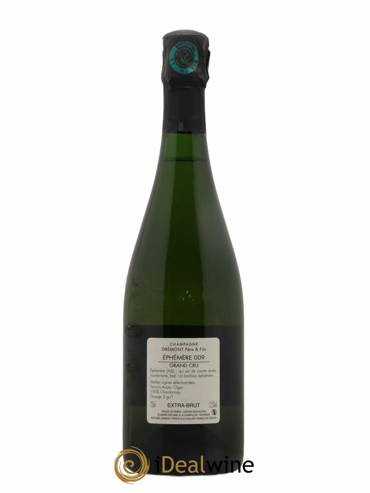 Champagne Ephémère 009 Extra Brut Dremont 2009 - Lot of 1 bottle - 1