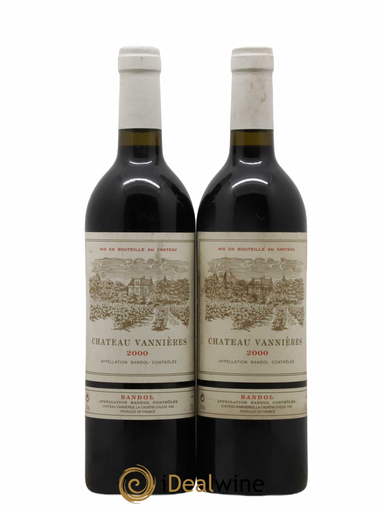 Bandol Château Vannières Éric et Charles-Éric Boisseaux 2000 - Lot de 2 bouteilles - 0