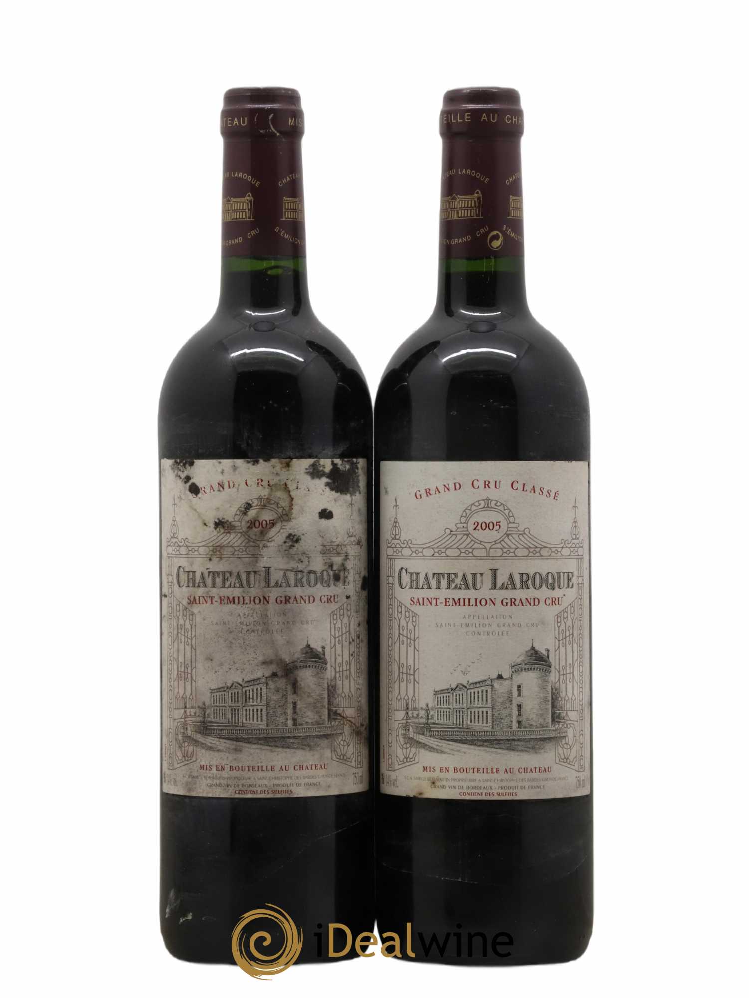 Château Laroque Grand Cru Classé 2005 - Lot de 2 bouteilles - 0