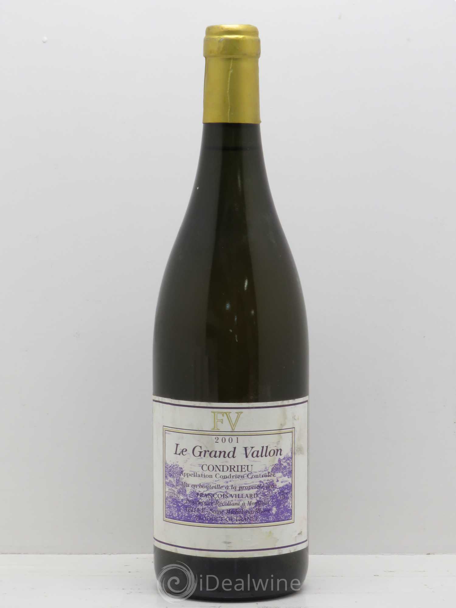 Condrieu Le Grand Vallon François Villard 2001 - Lot de 1 bouteille - 0