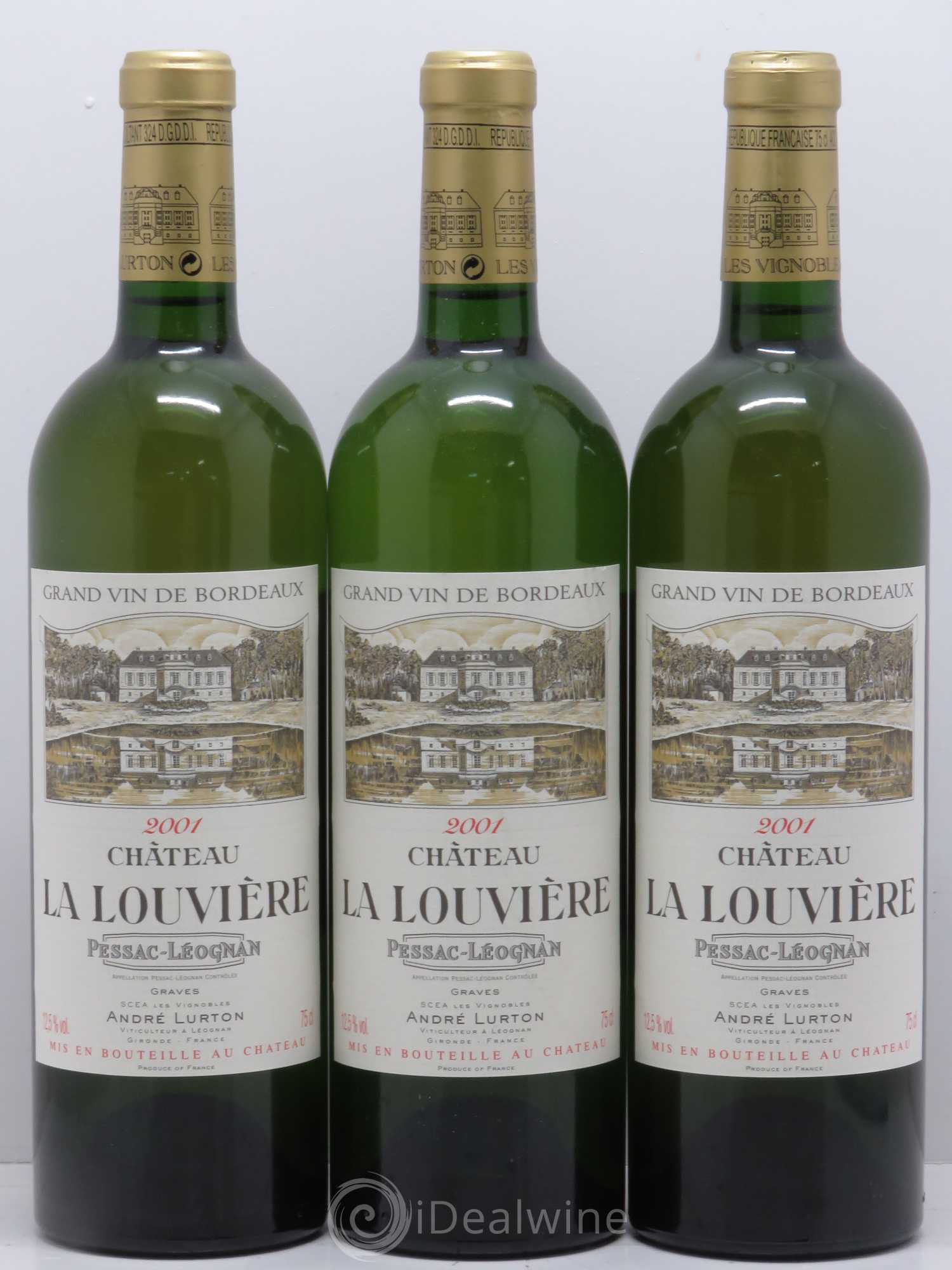 Château la Louvière (sans prix de réserve) 2001 - Lot de 6 bouteilles - 2