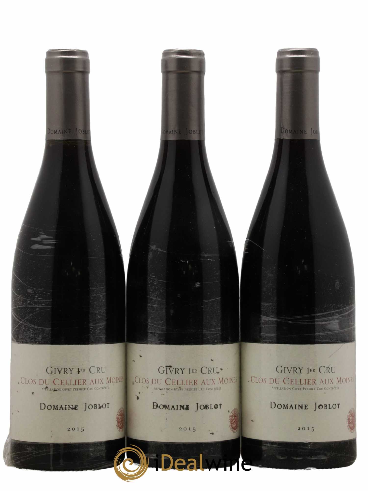 Givry 1er Cru Clos du Cellier aux Moines Joblot (Domaine) 2015 - Lot de 3 bouteilles - 0