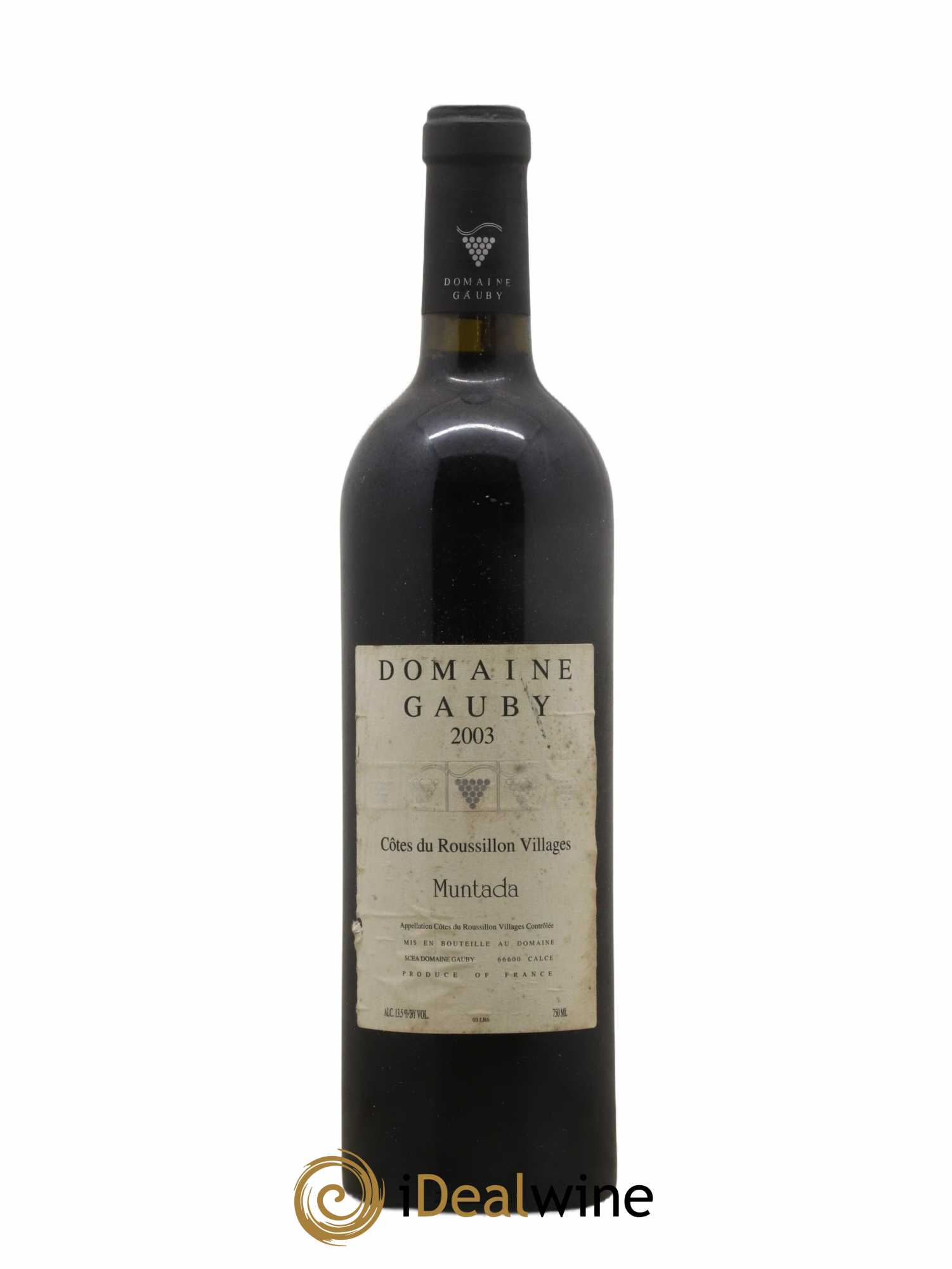 Côtes Catalanes (anciennement Côtes du Roussillon Villages) La Muntada Gauby (Domaine) 2003 - Lot de 1 bouteille - 0