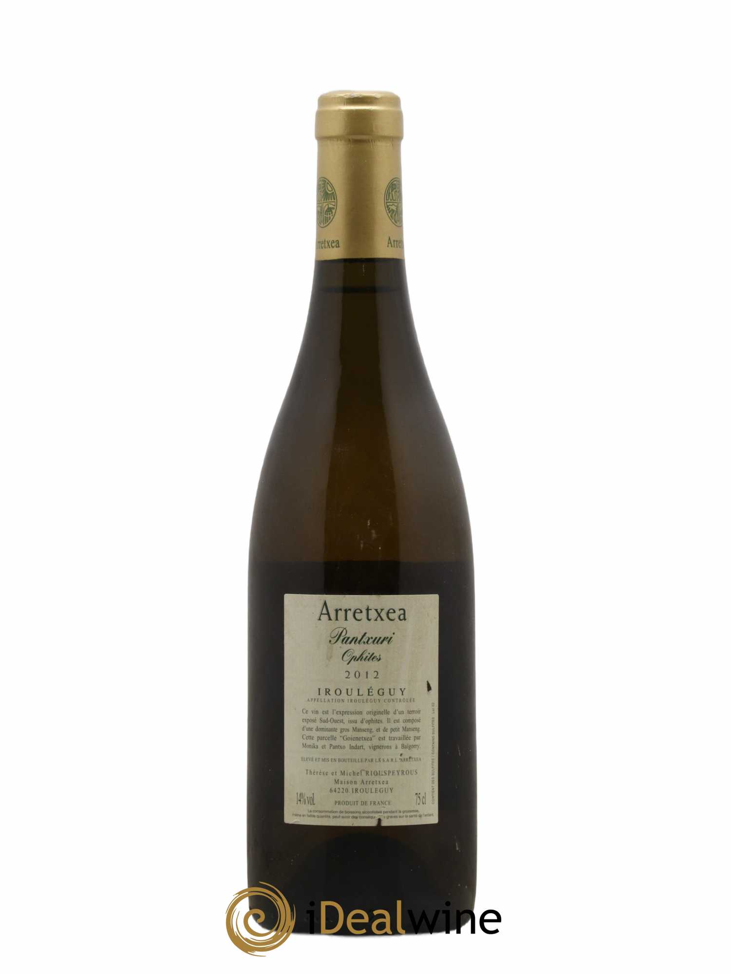 Sud-Ouest Irouléguy cuvée Pantxuri domaine Arretxea 2012 - Posten von 1 Flasche - 1