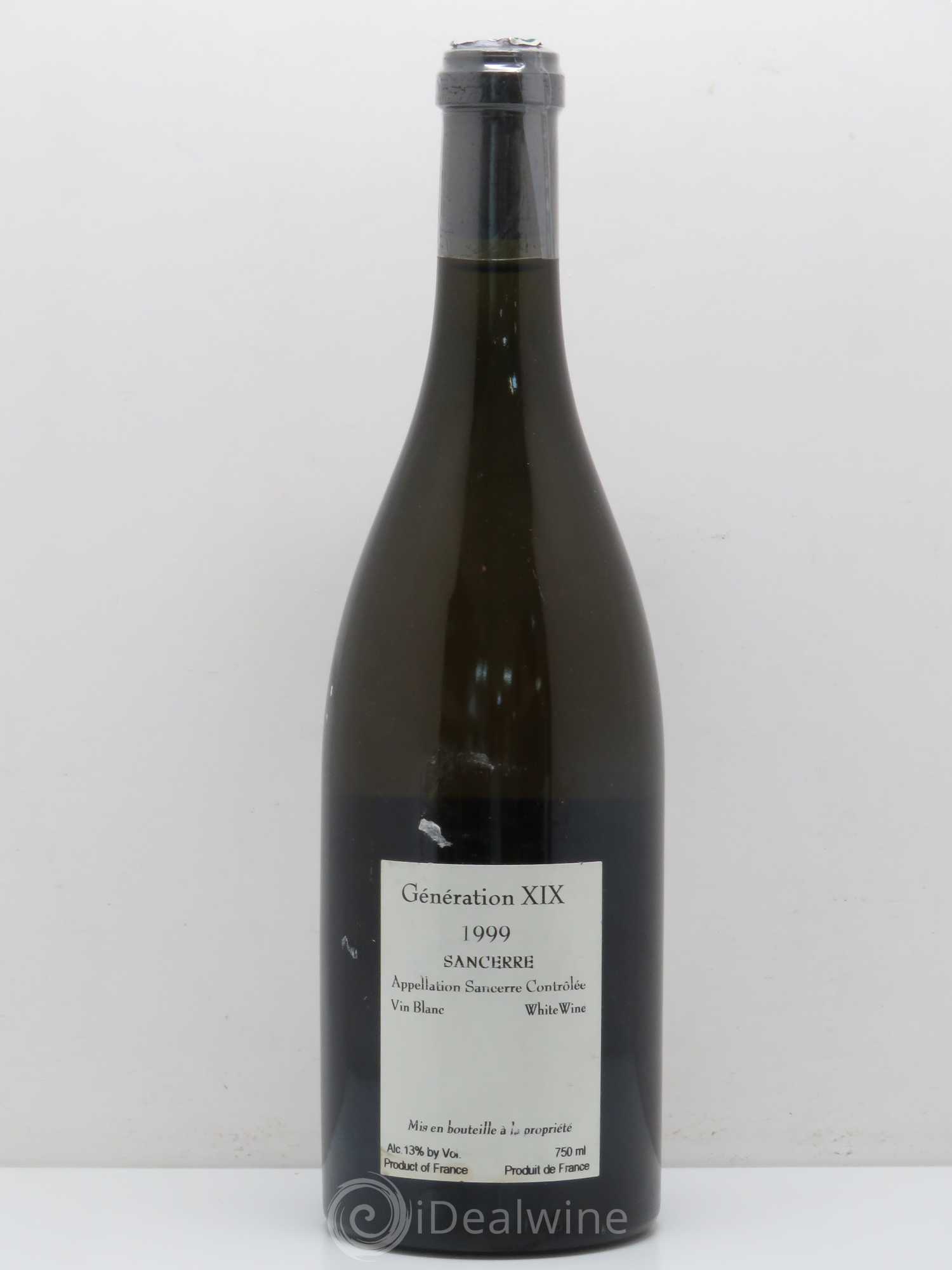 Sancerre Génération XIX Alphonse Mellot 1999 - Lot de 1 bouteille - 1