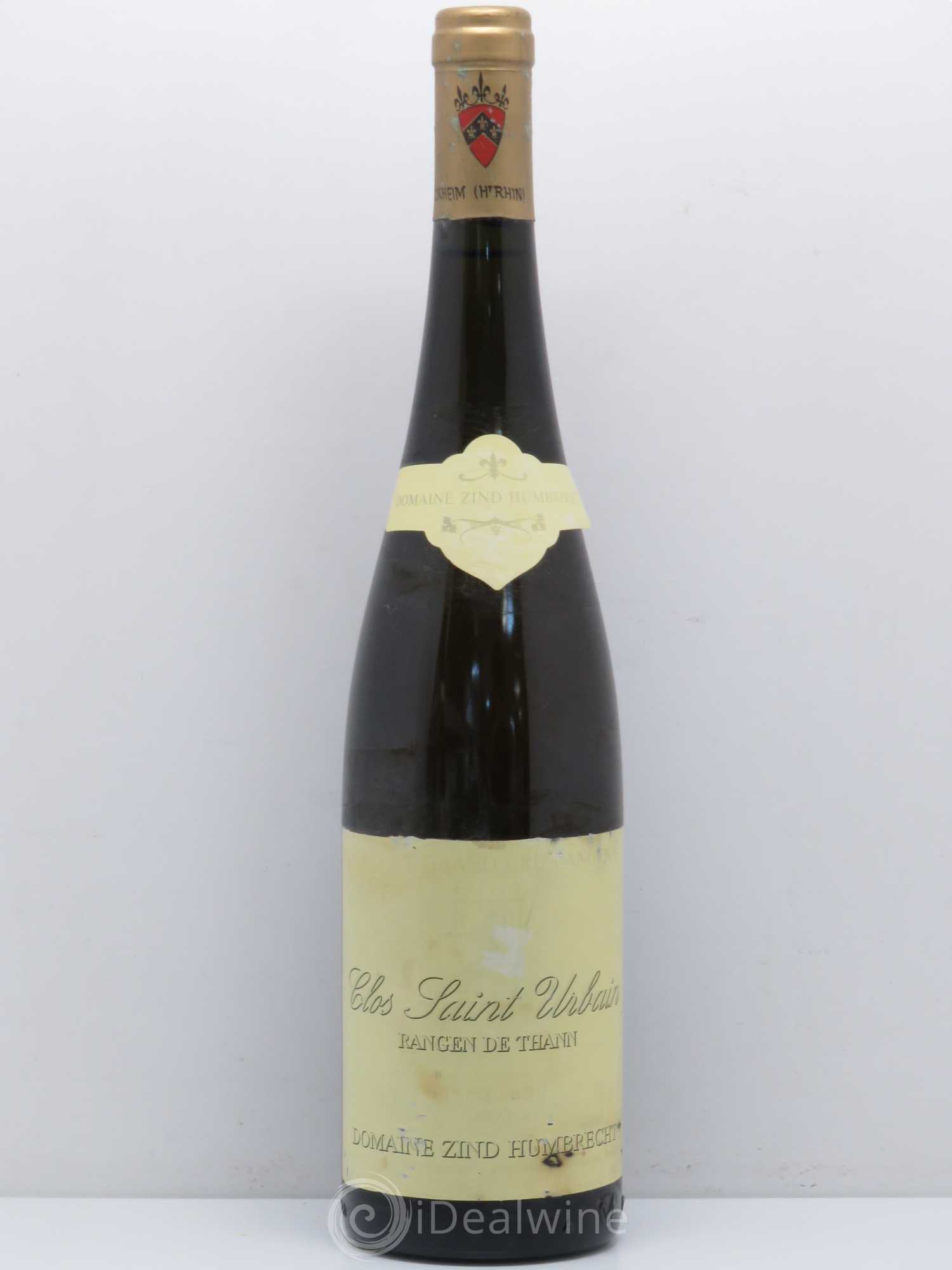 Alsace Pinot Gris (anciennement Tokay) Zind-Humbrecht (Domaine) Clos Saint-Urbain Rangen de Thann 2000 - Lot de 1 bouteille - 0