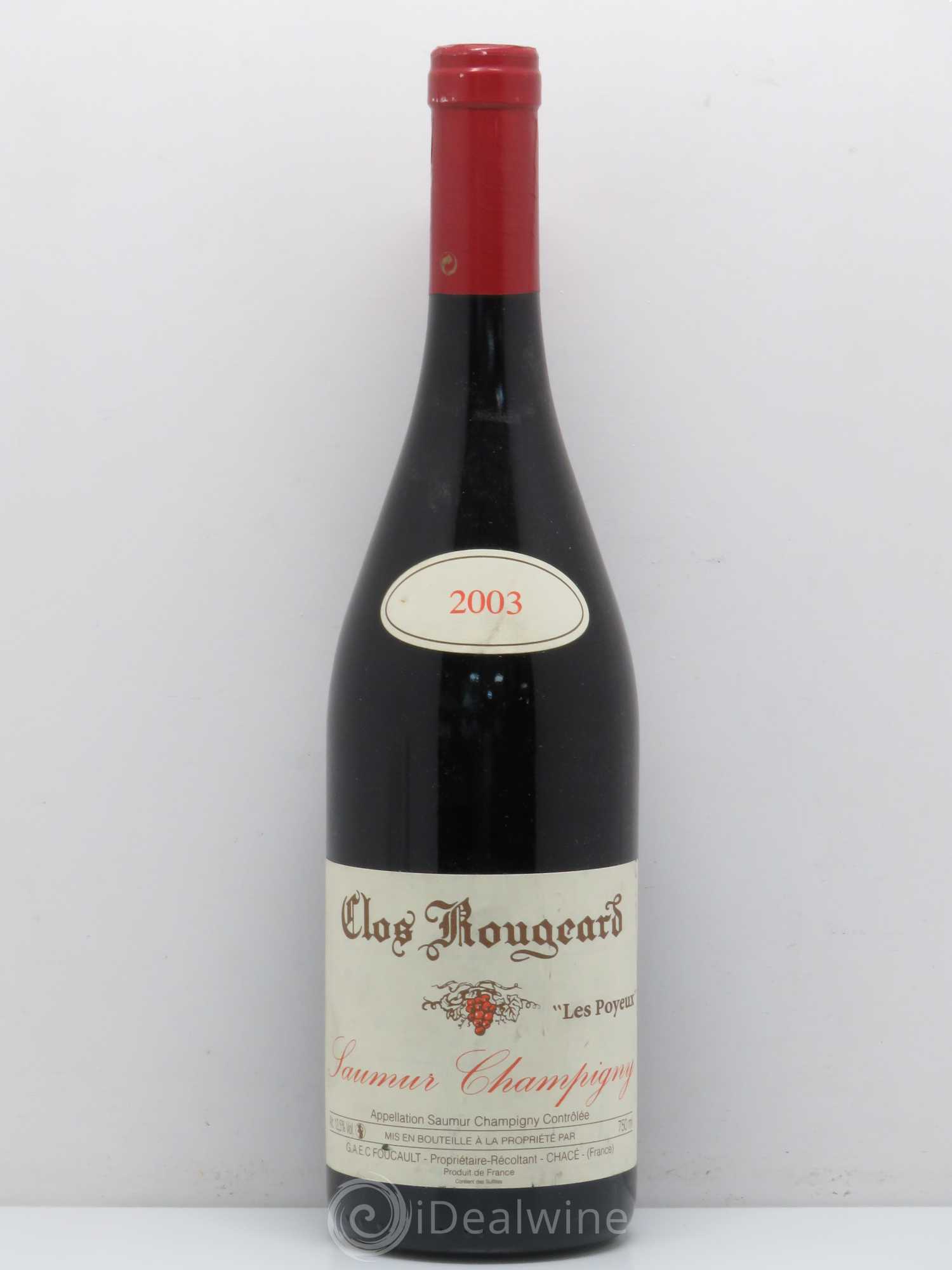 Saumur-Champigny Les Poyeux Clos Rougeard 2003 - Lot de 1 bouteille - 0