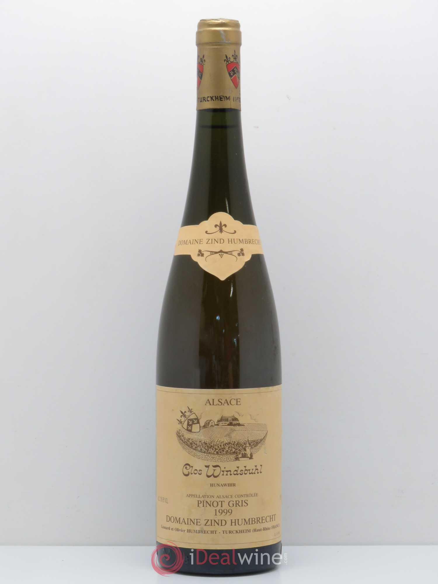 Alsace Pinot Gris (anciennement Tokay) Zind-Humbrecht (Domaine) Clos Windsbuhl 1999 - Posten von 1 Flasche - 0