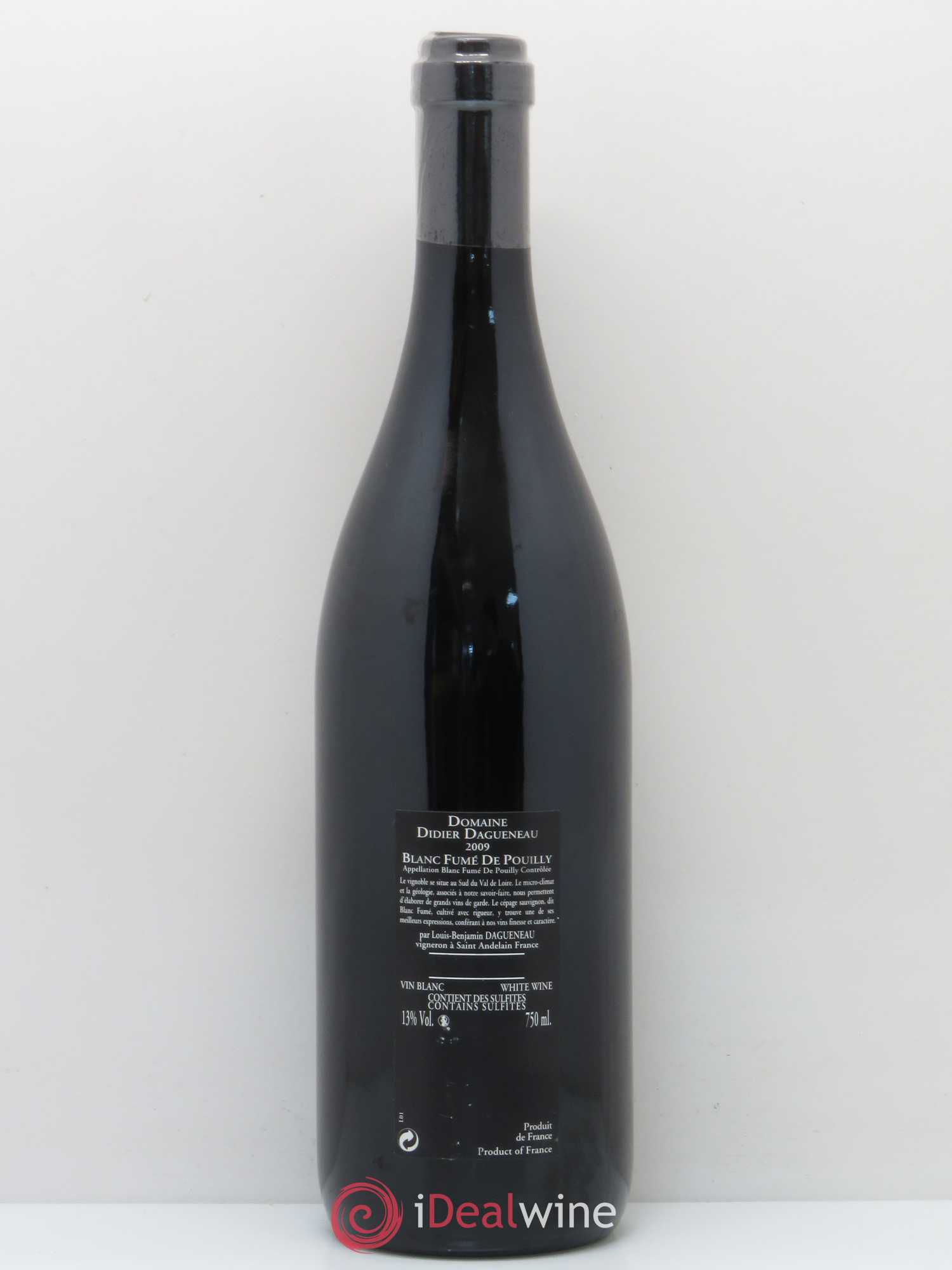 Vin de France (anciennement Pouilly-Fumé) Silex Dagueneau (Domaine Didier - Louis-Benjamin) 2009 - Lot de 1 bouteille - 1