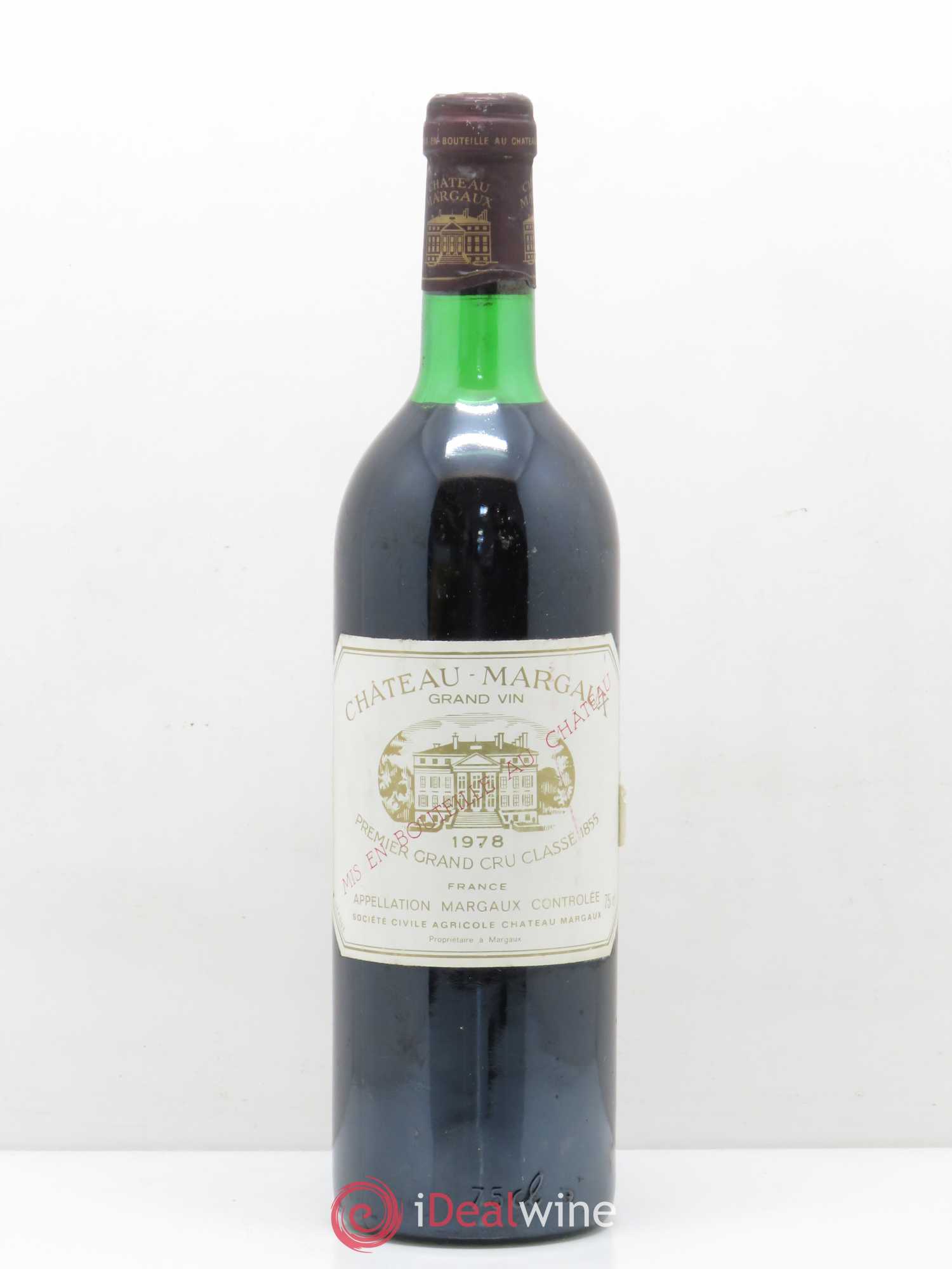 Château Margaux 1er Grand Cru Classé 1978 - Lot de 1 bouteille - 0