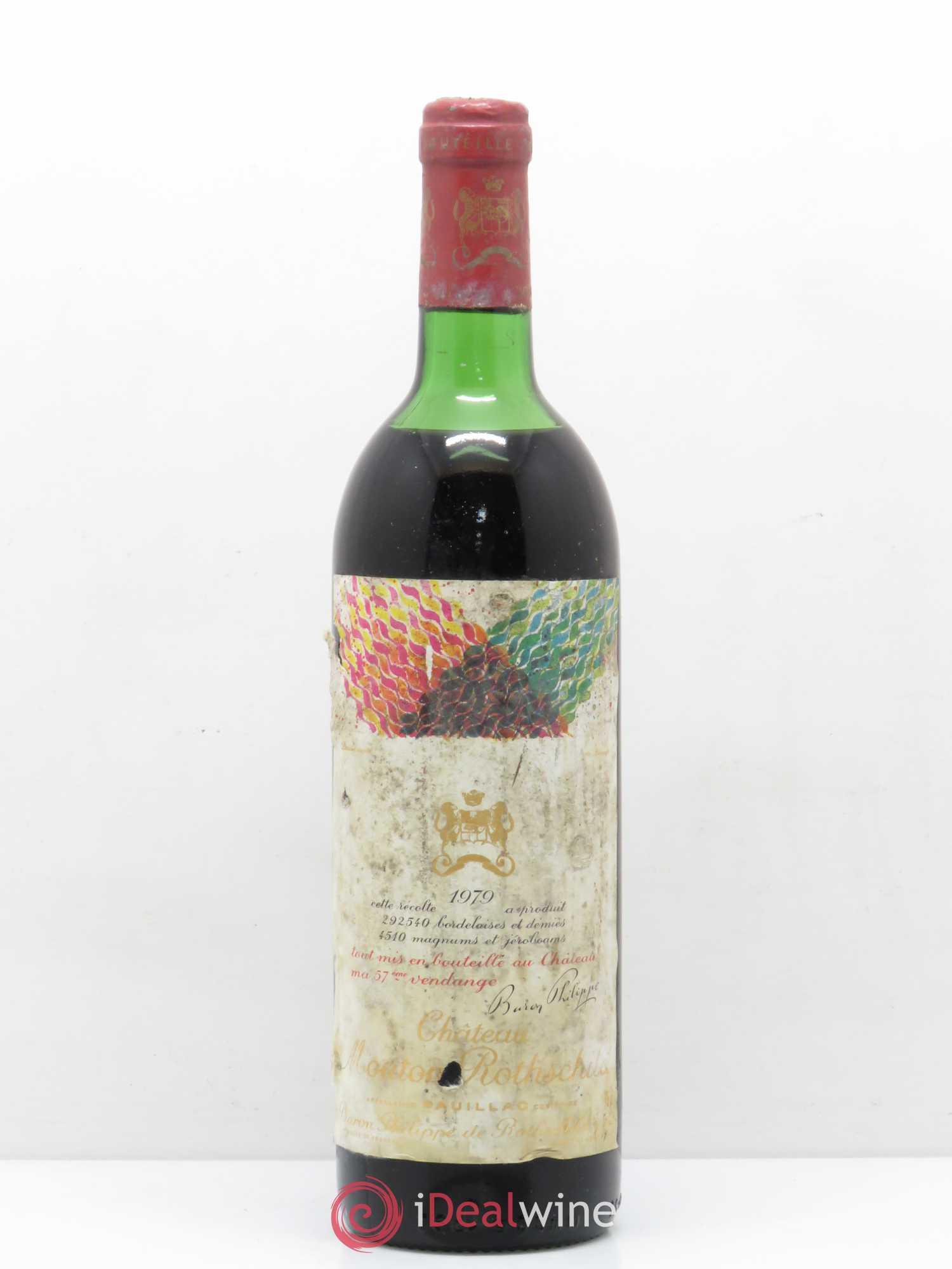 Château Mouton Rothschild 1er Grand Cru Classé 1979 - Lot de 1 bouteille - 0
