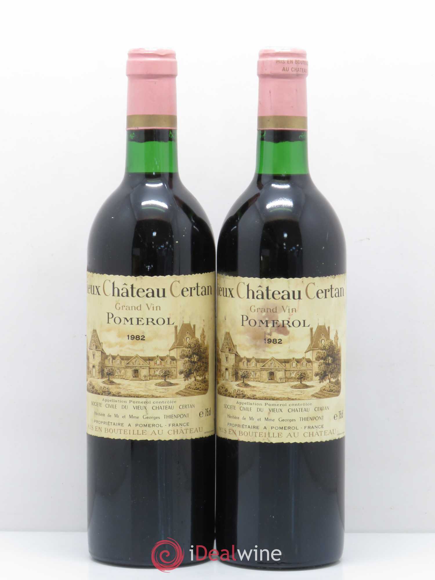 Vieux Château Certan 1982 - Lot de 2 bouteilles - 0