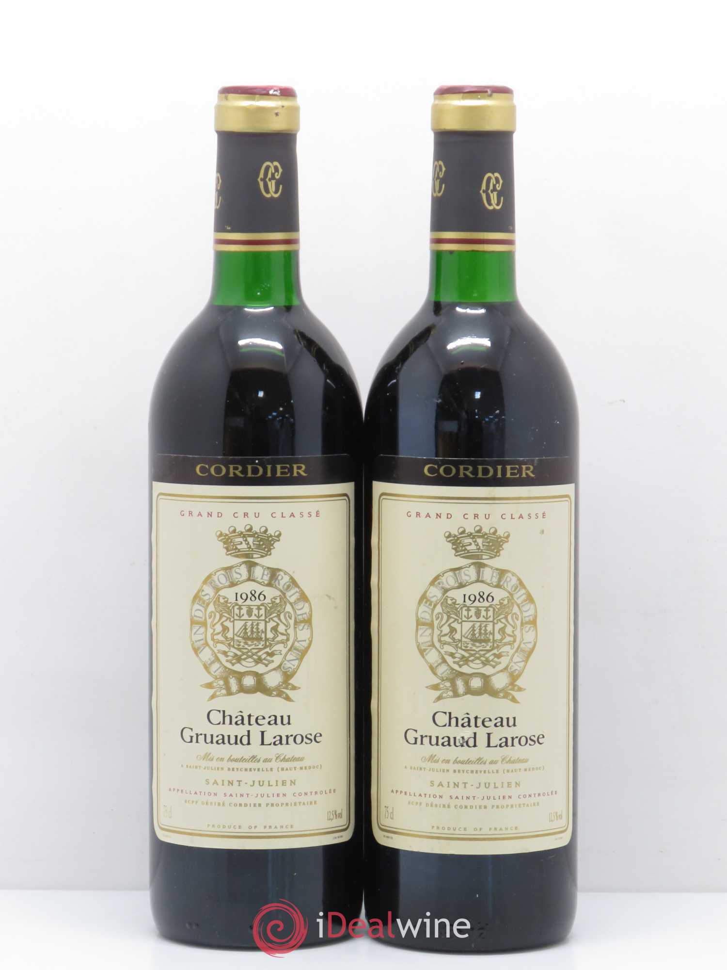 Château Gruaud Larose 2ème Grand Cru Classé 1986 - Lot de 2 bouteilles - 0