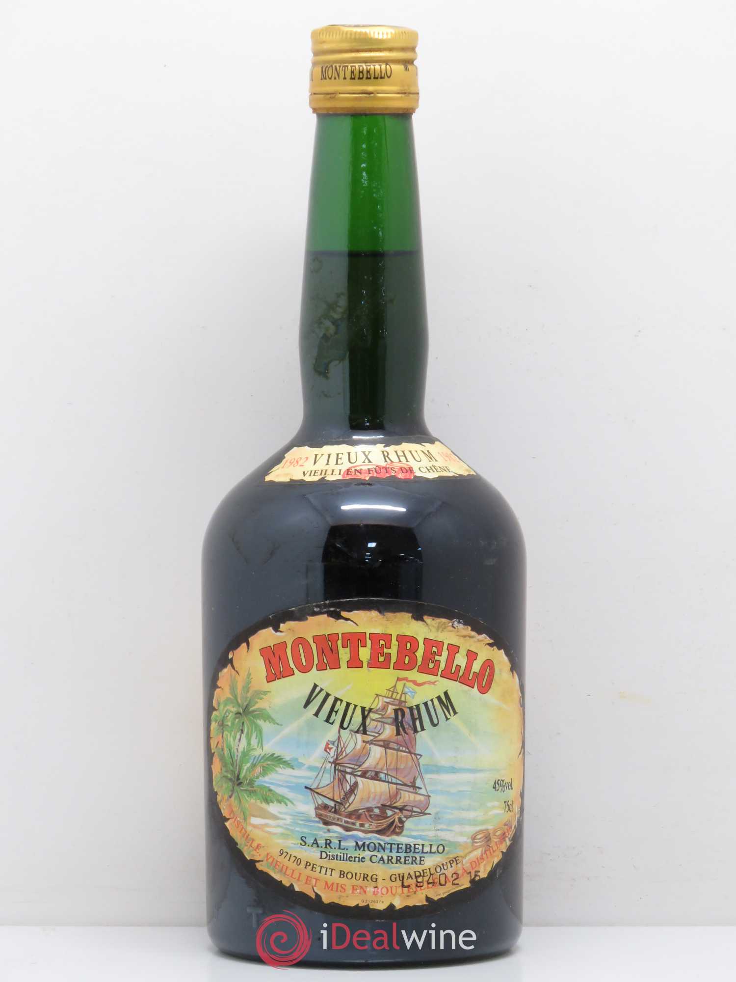 Rhum Montebello 1982 - Posten von 1 Flasche - 0