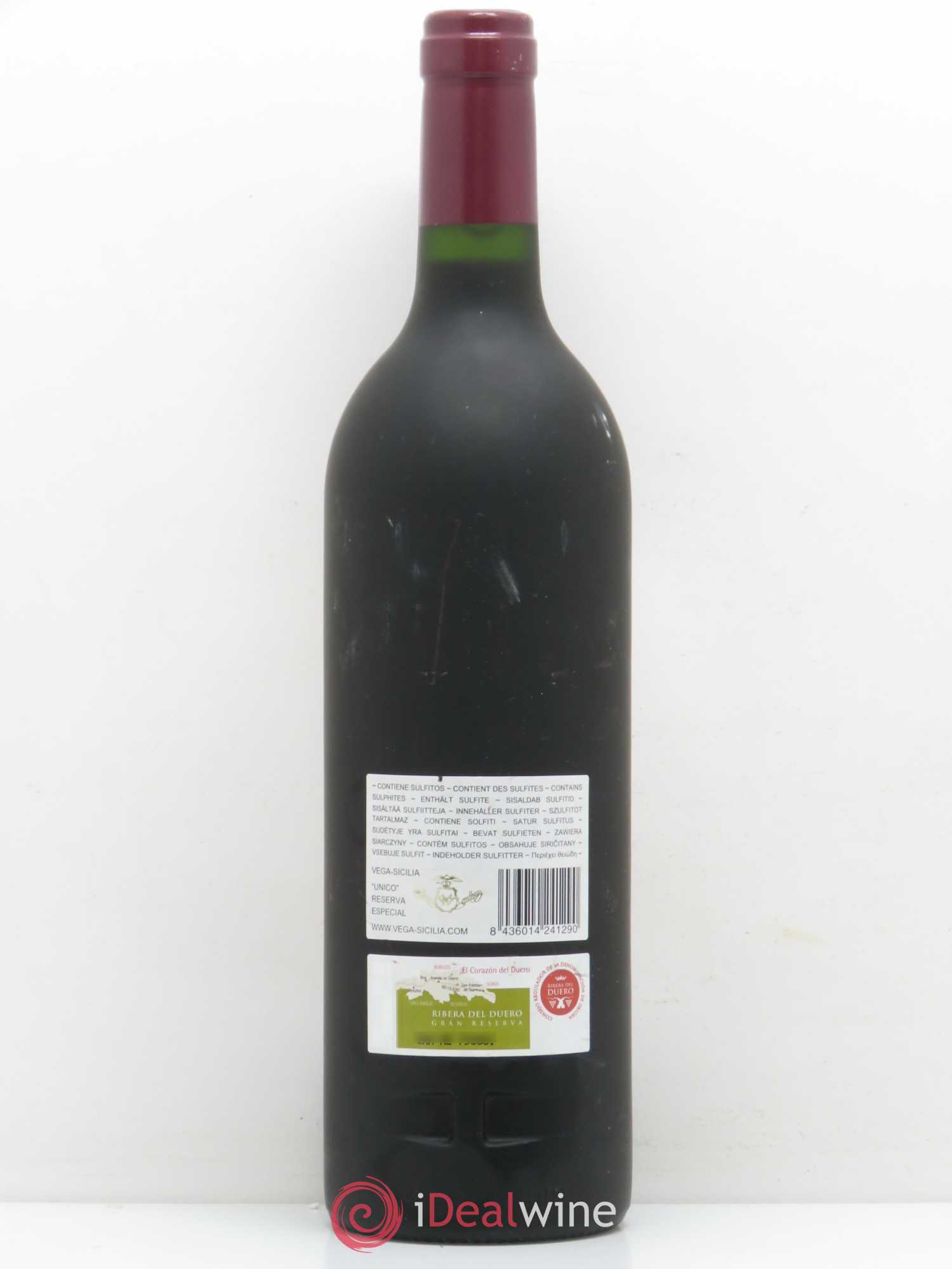Ribera Del Duero DO Vega Sicilia Unico Famille Alvarez 1990, 1994, 1996 - Lot de 1 bouteille - 1