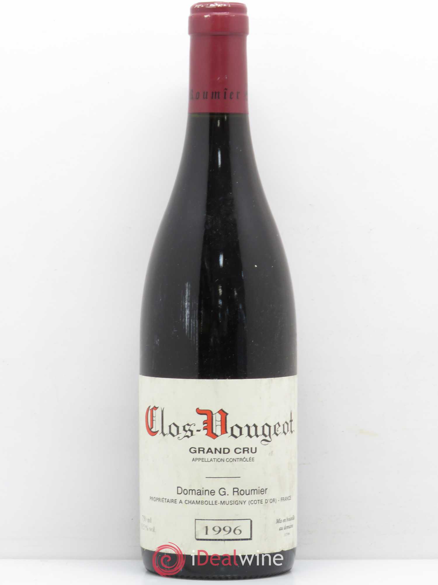 Clos de Vougeot Grand Cru Georges Roumier (Domaine) 1996 - Lot de 1 bouteille - 0