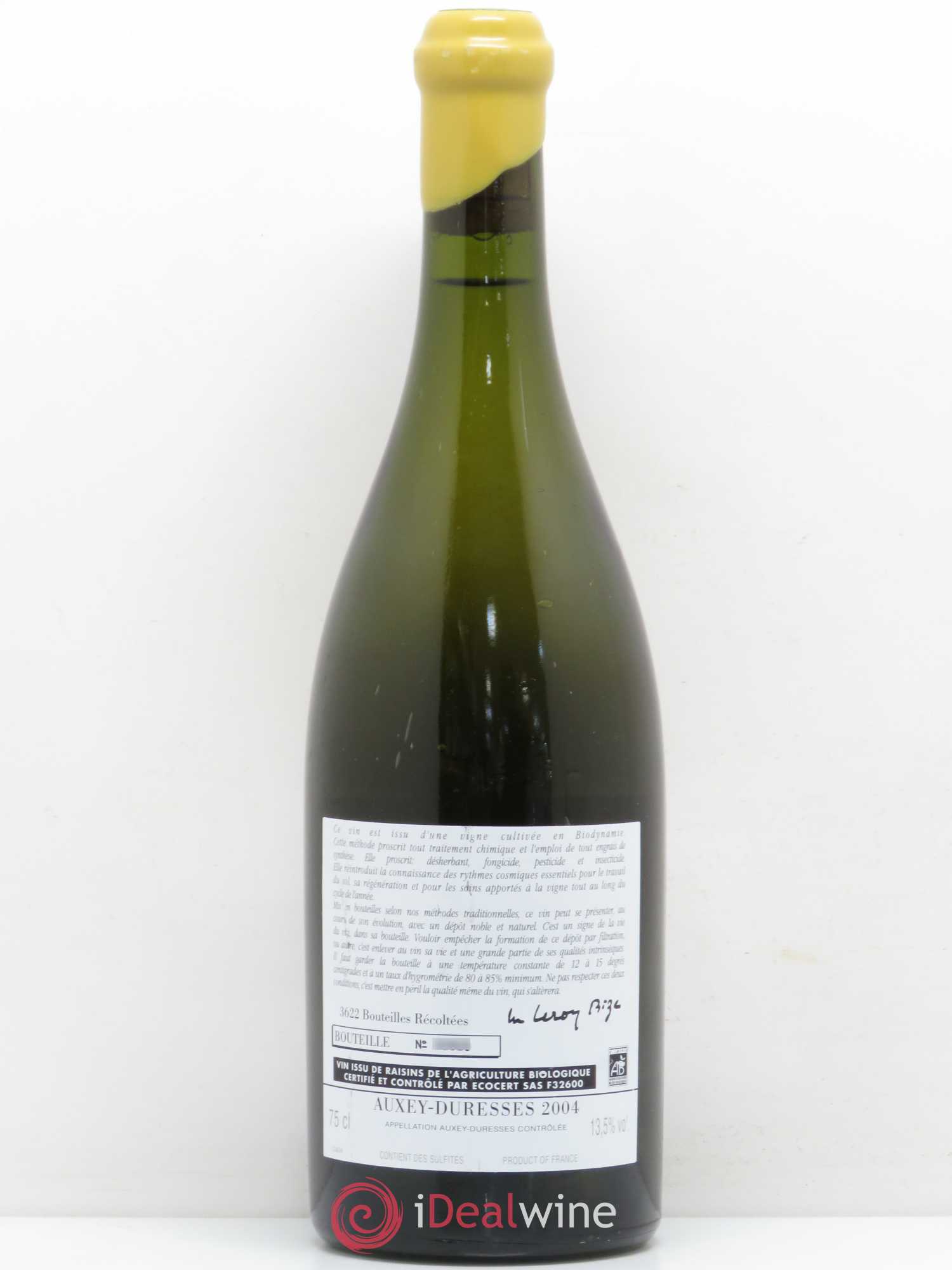 Auxey-Duresses Domaine D'Auvenay 2004 - Posten von 1 Flasche - 1