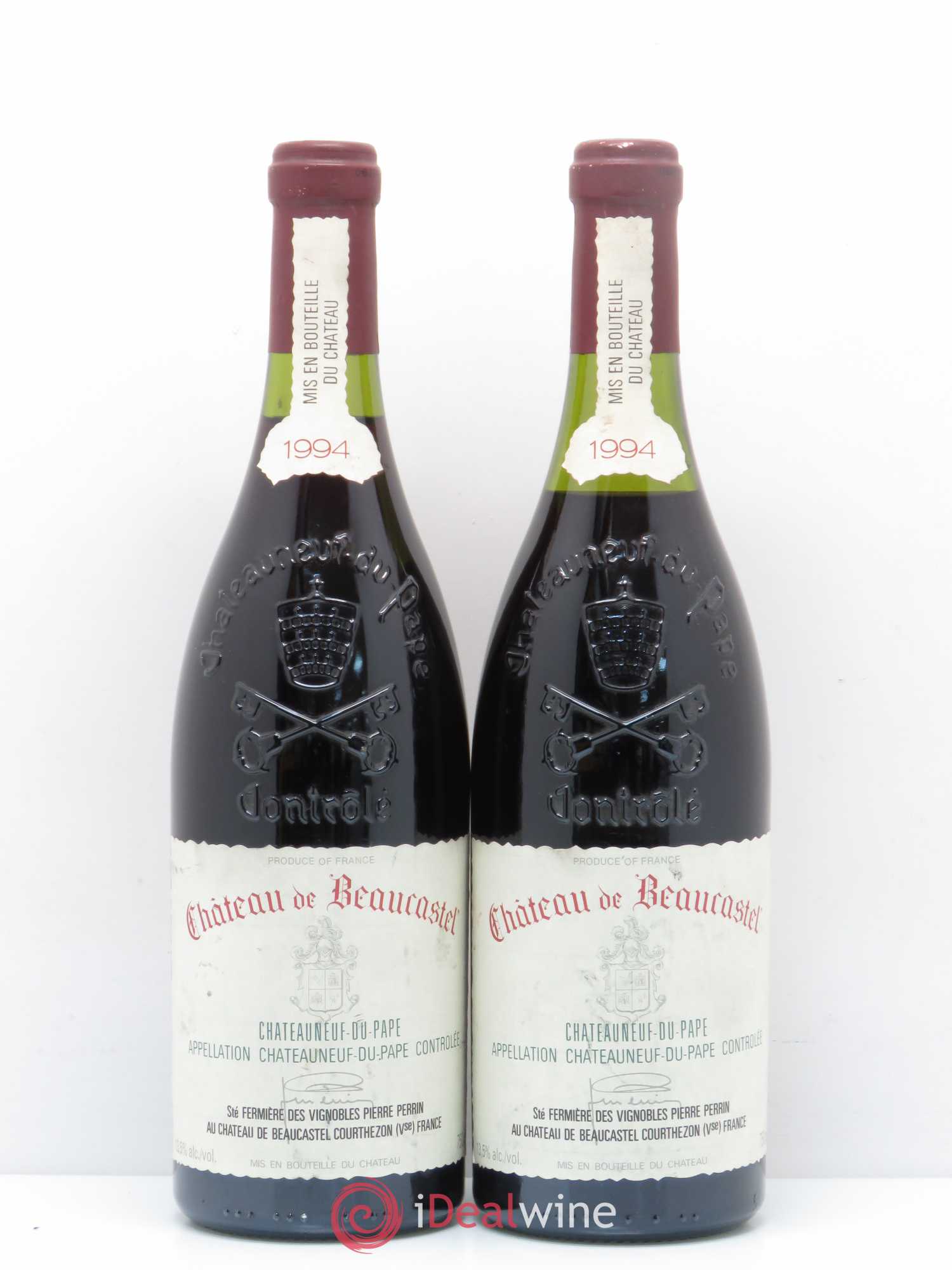 Châteauneuf-du-Pape Château de Beaucastel Famille Perrin 1994 - Lot de 2 bouteilles - 0