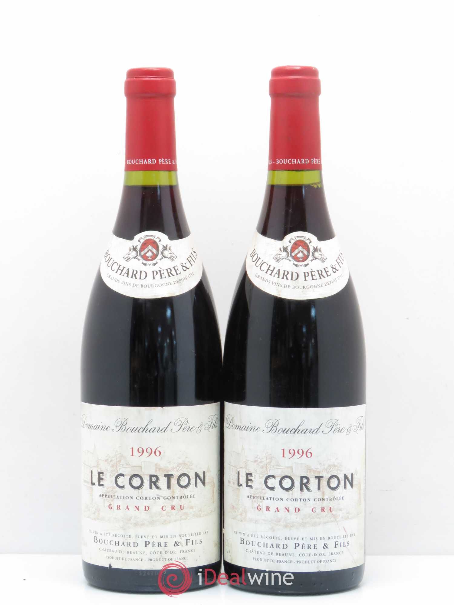Corton Grand Cru Le Corton Bouchard Père & Fils 1996 - Lot de 2 bouteilles - 0