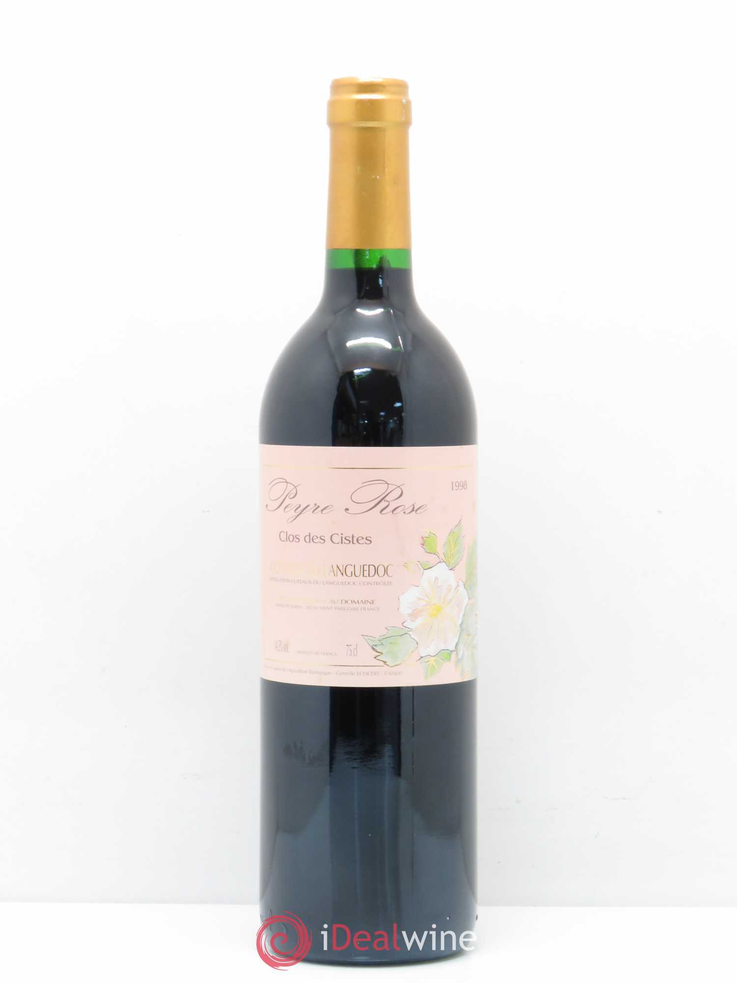 Vin de France (anciennement Coteaux du Languedoc) Domaine Peyre Rose Les Cistes Marlène Soria 1998 - Lot de 1 bouteille - 0