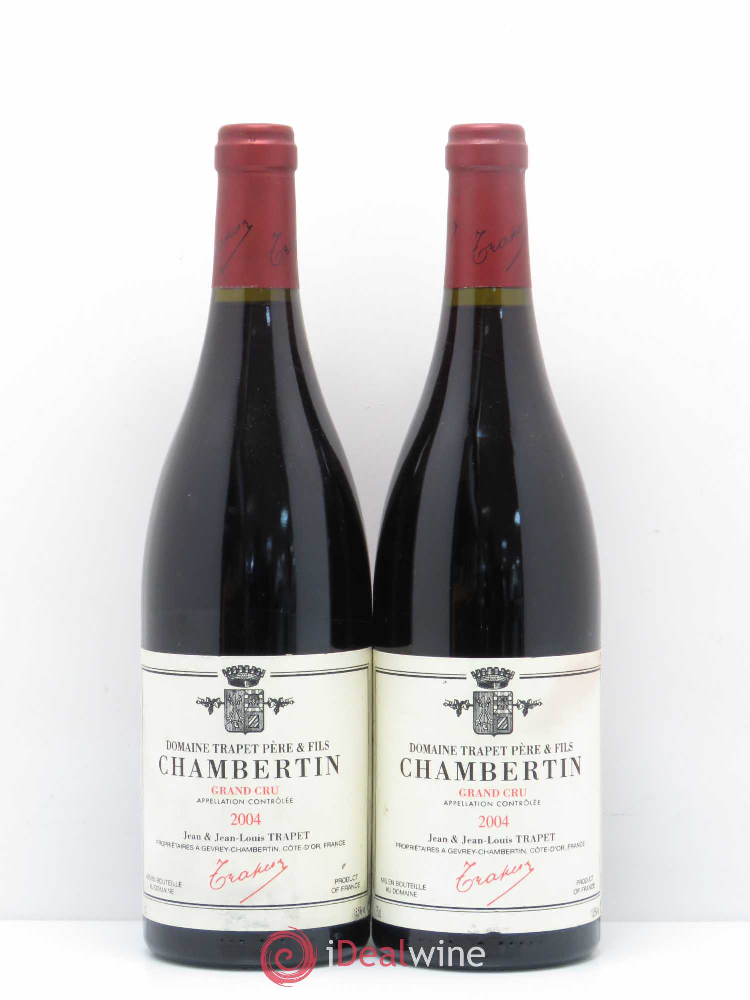 Chambertin Grand Cru Domaine Trapet 2004 - Lot de 2 bouteilles - 0