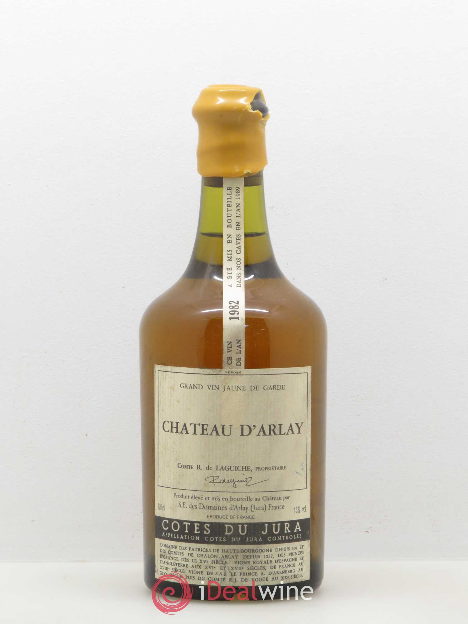Côtes du Jura Vin jaune Château d'Arlay 1982 - Lot de 1 bouteille - 0