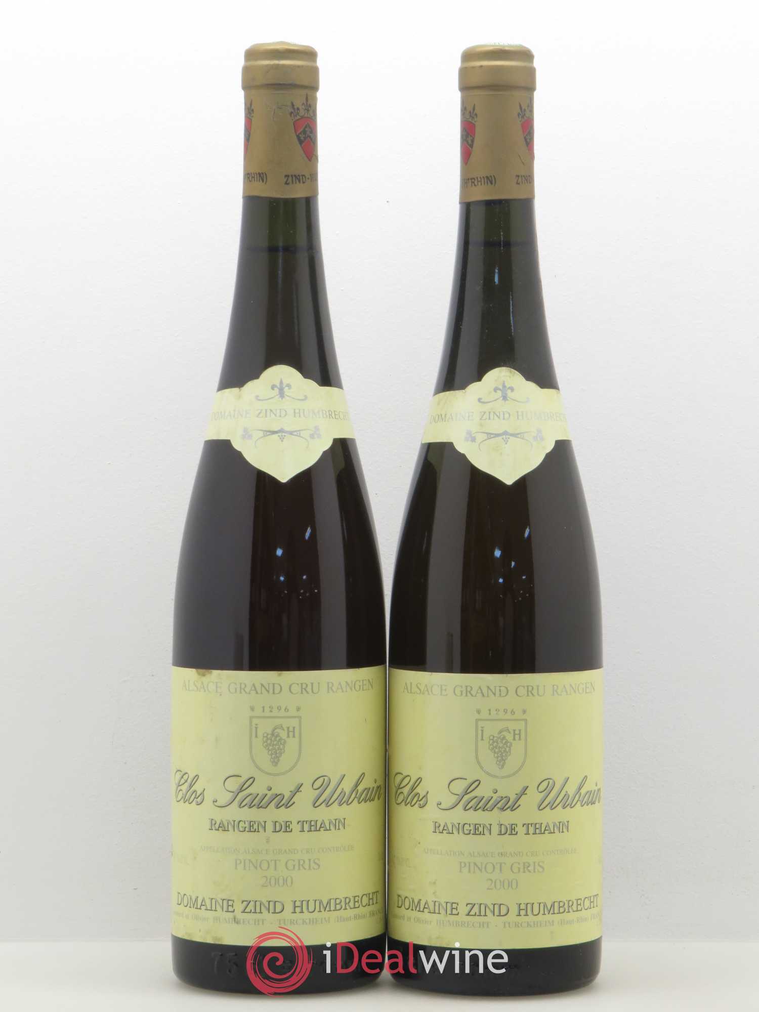 Alsace Pinot Gris Grand Cru Rangen de Thann Clos Saint-Urbain Zind-Humbrecht (Domaine) 2000 - Lot de 2 bouteilles - 0
