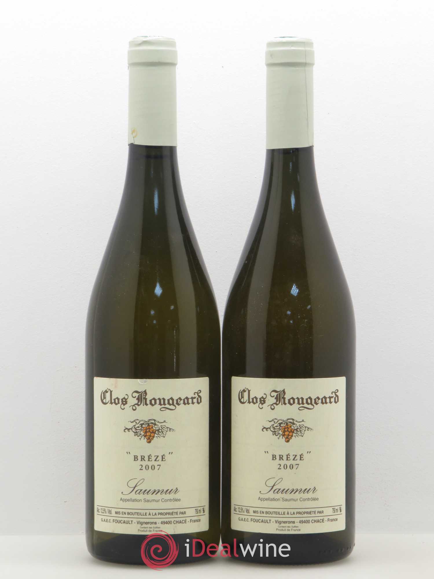 Saumur Brézé Clos Rougeard 2007 - Lot de 2 bouteilles - 0