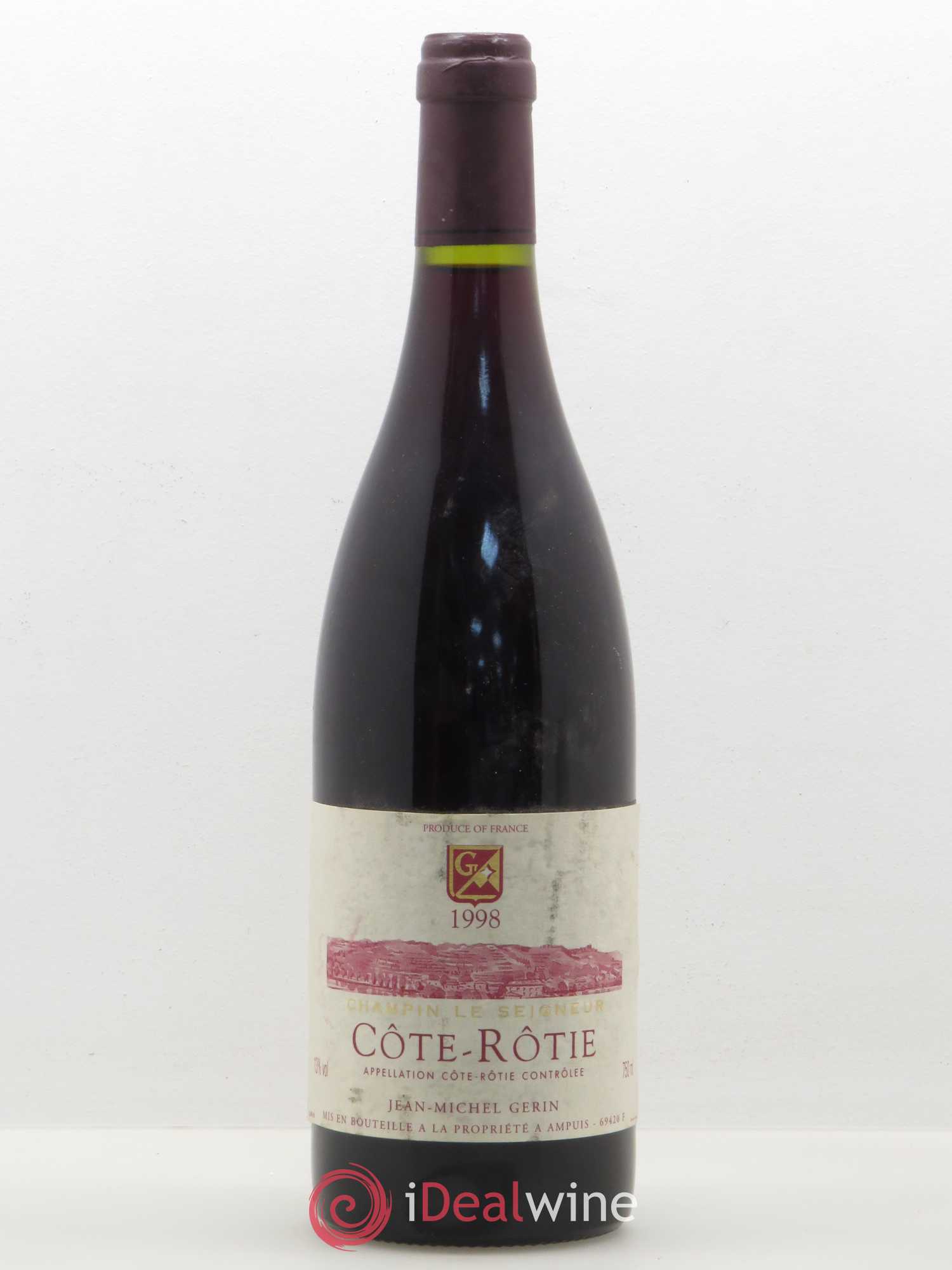 Côte-Rôtie Champin Le Seigneur Jean-Michel Gerin 1998 - Lot de 1 bouteille - 0