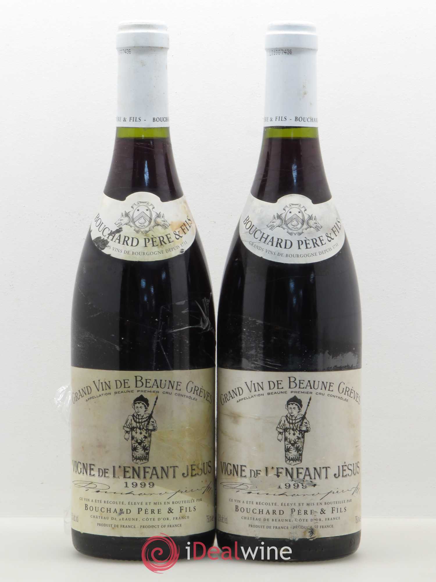 Beaune 1er Cru Grèves - Vigne de l'Enfant Jésus Bouchard Père & Fils 1999 - Lot de 2 bouteilles - 0